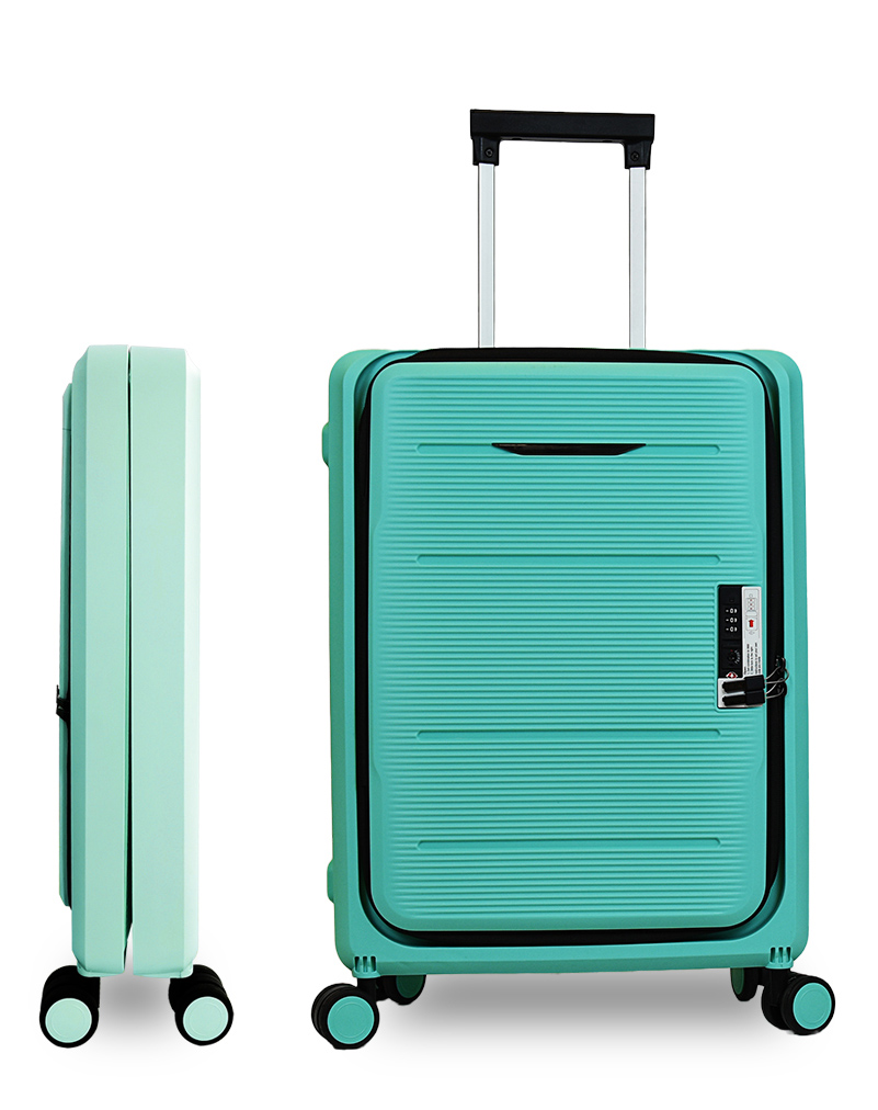 Umai Collapsible & Foldable Hardcase Carry-On Luggage Bags Suitcase for Travel Trolley Bag Tsa Lock Easy to Store - Green-image-1