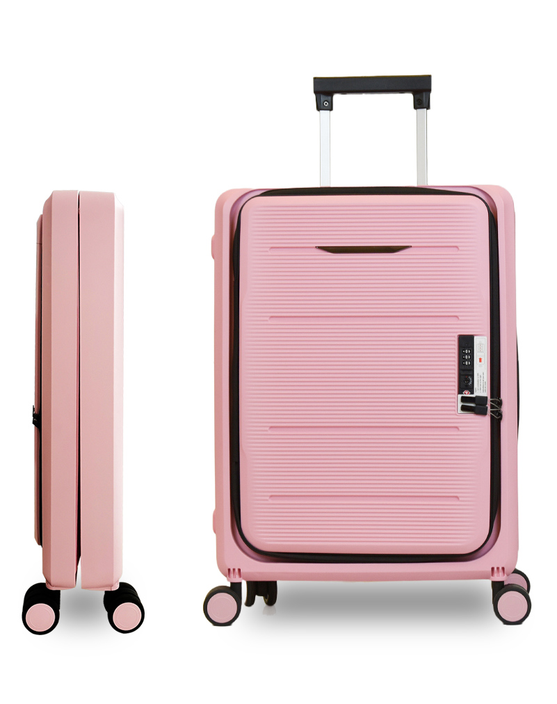 Umai Collapsible & Foldable Hardcase Carry-On Luggage Bags Suitcase for Travel Trolley Bag Tsa Lock Easy to Store - Peach-image-10