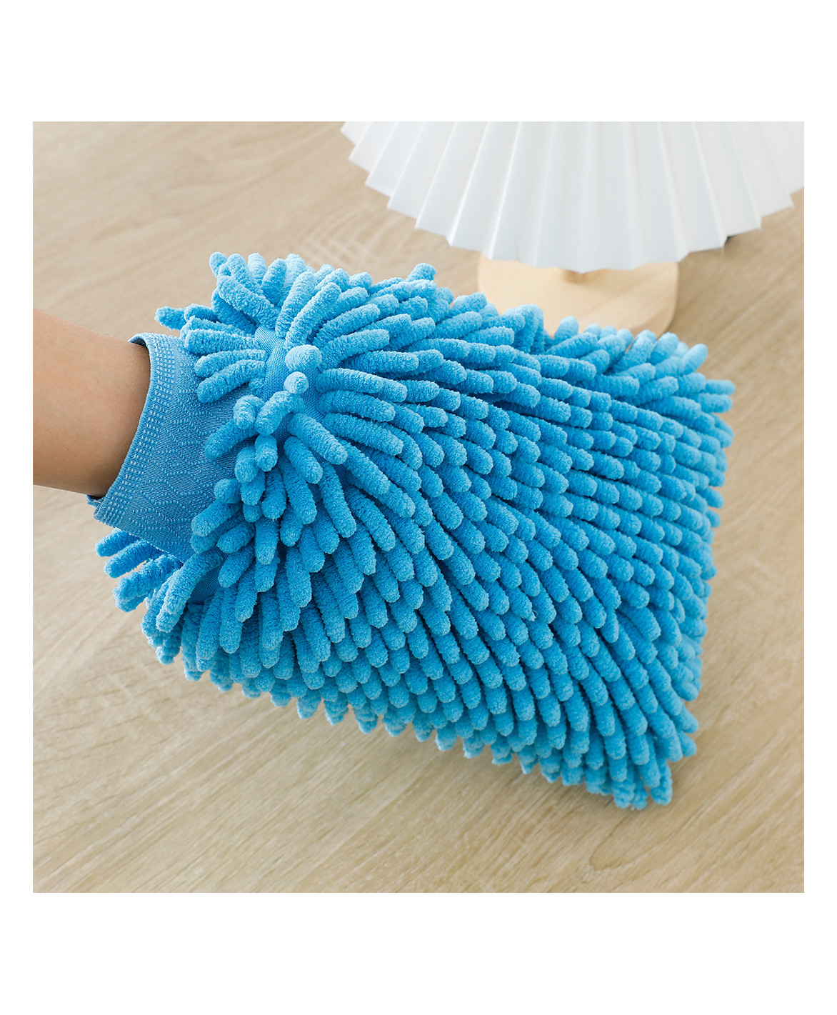 Umai Microfiber Double Sided Chenille Wash Mitt - Blue-picture-10