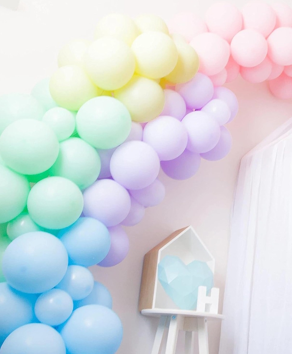Untumble Pastel Color Balloons For Birthday Baby Shower Party Decoration Multicolor - Pack of 106-image-49