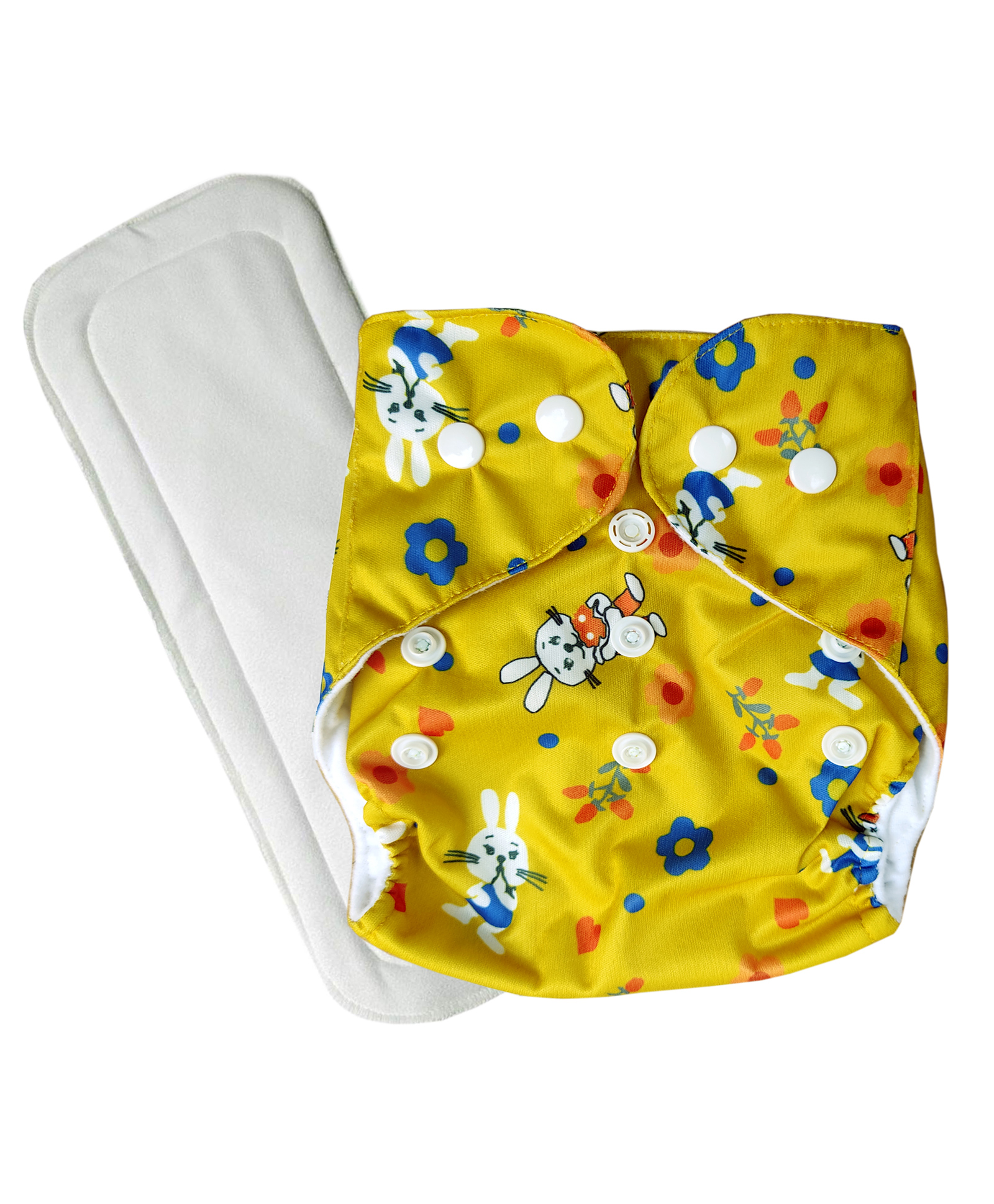 Domenico Washable Baby Diaper Premium Cloth Diaper Reusable Adjustable Size Waterproof Pocket Cloth Diaper Nappie (1 Diaper and 1 Insert Pad)-picture-20