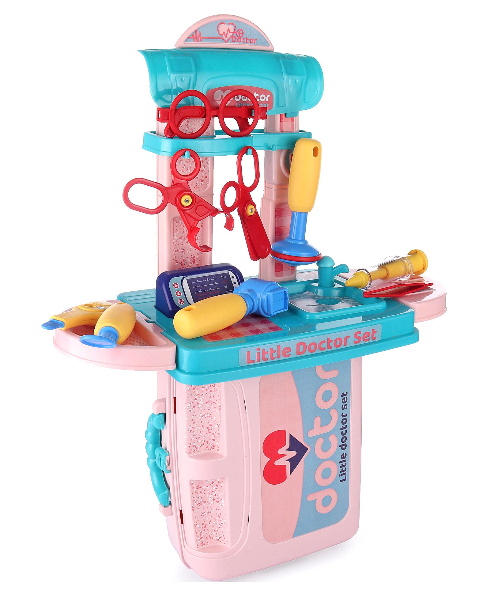ToyMark Little Doctor Play Set with Briefcase 20 Pieces - Pink