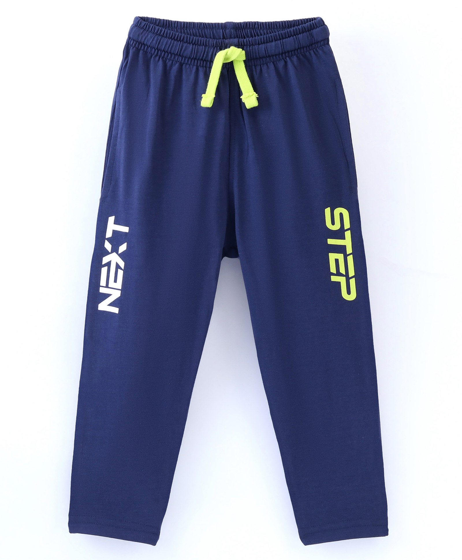 Doreme Single Jersey Full Length Lounge Pant Text Print- Blue-picture-28