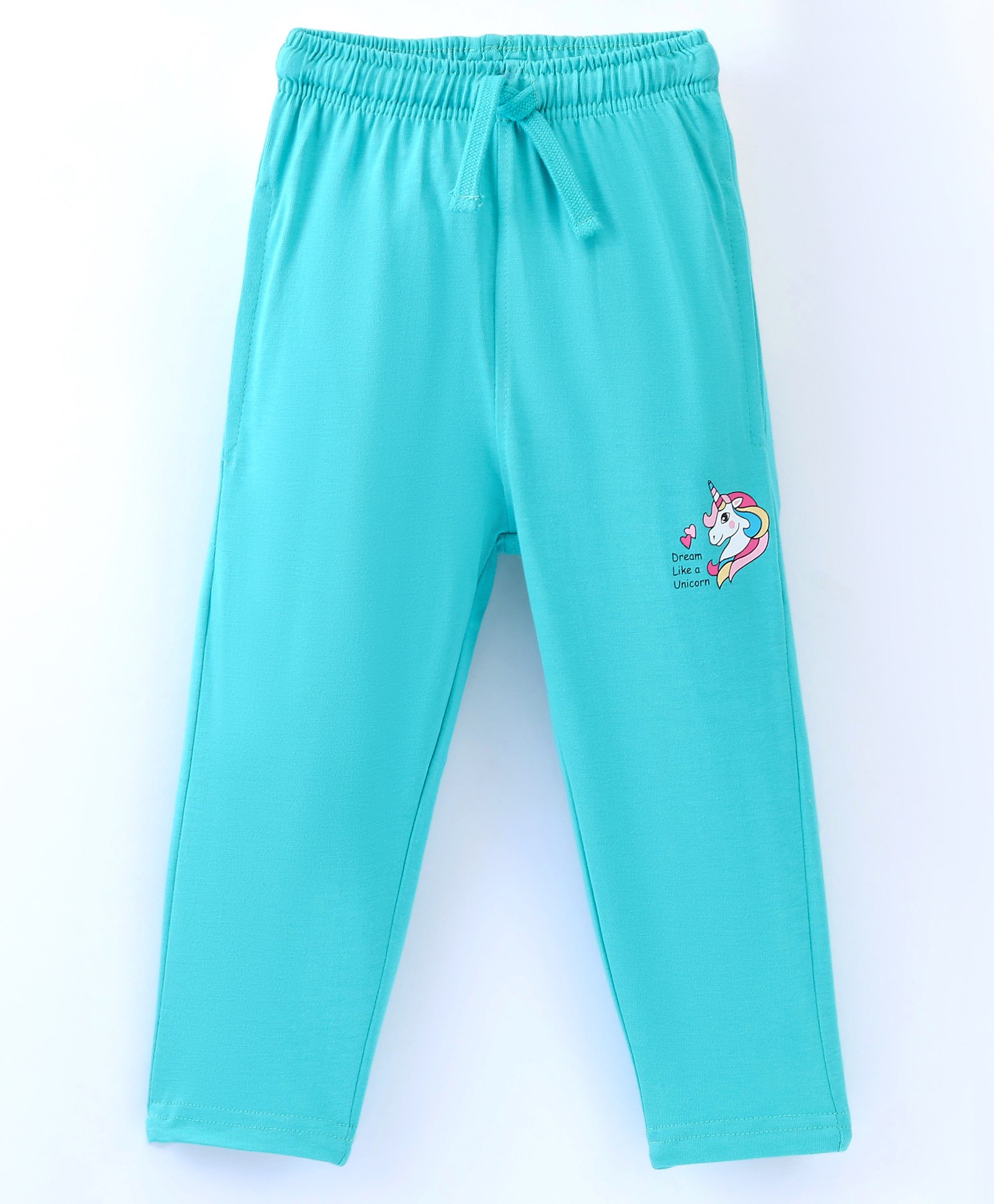Doreme Single Jersey Full Length Lounge Pant Text Print- Blue-picture-23