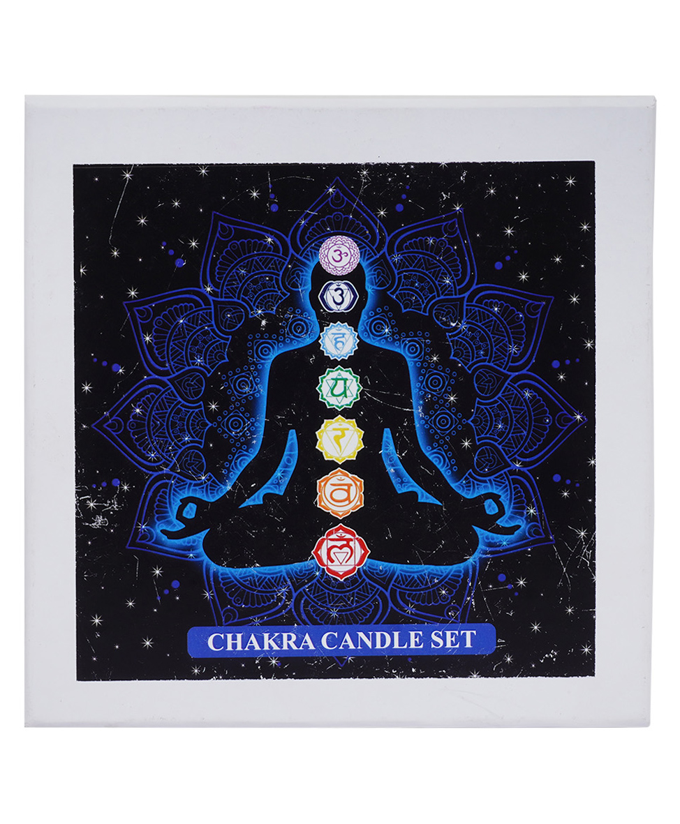 Divine Senses Chakra Scented Candles for Aromatherapy Meditation Spa - Set of 6-picture-21