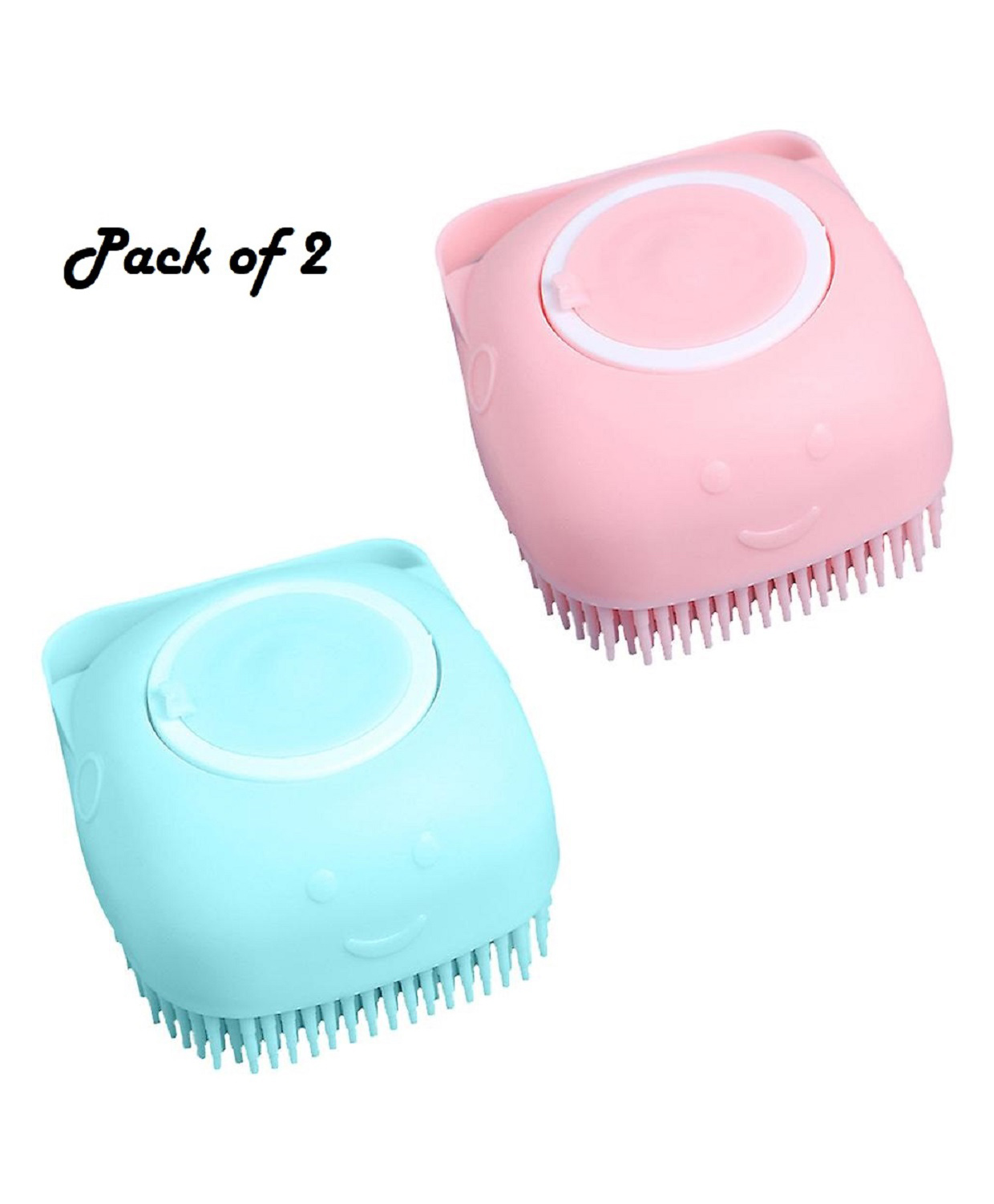 Ortis Silicone Massage Bath Brush Pack of 2 - Colour May Vary-picture-15