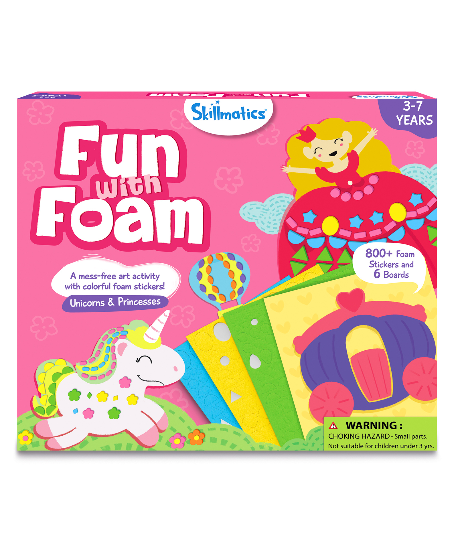 Skillmatics Art Activity Fun with Foam No Mess Sticker Art 6 Unicorn & Princess Themed Pictures - Multicolour-picture-40