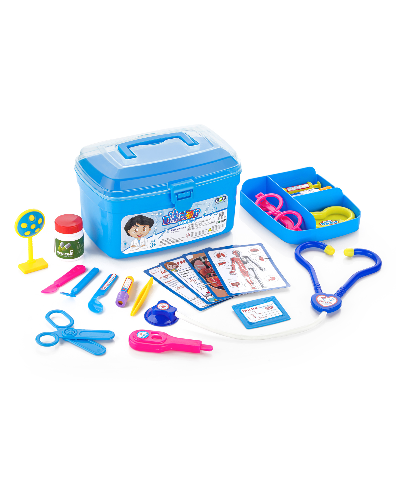 BitFeex Doctor Set Big Doctor Suitcase Playset Doctor's Kit - Color May Vary-picture-11
