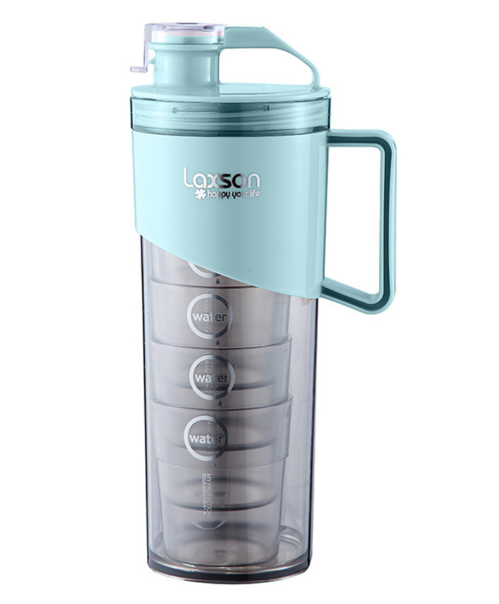 bitfeex Bit Fex Juge Blu Jug 1600 ml With Glass Set Pitcher Water Jug Set with 4 Cups 28 0 ml - Blue-picture-3