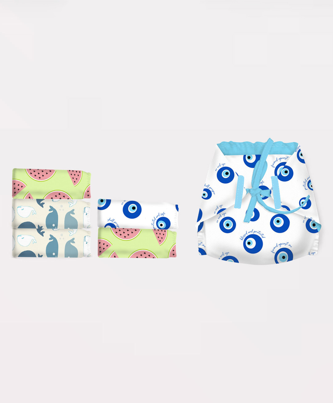 Snugkins 100% Cotton Nappy Large Pack of 6 - Multicolor-image-32