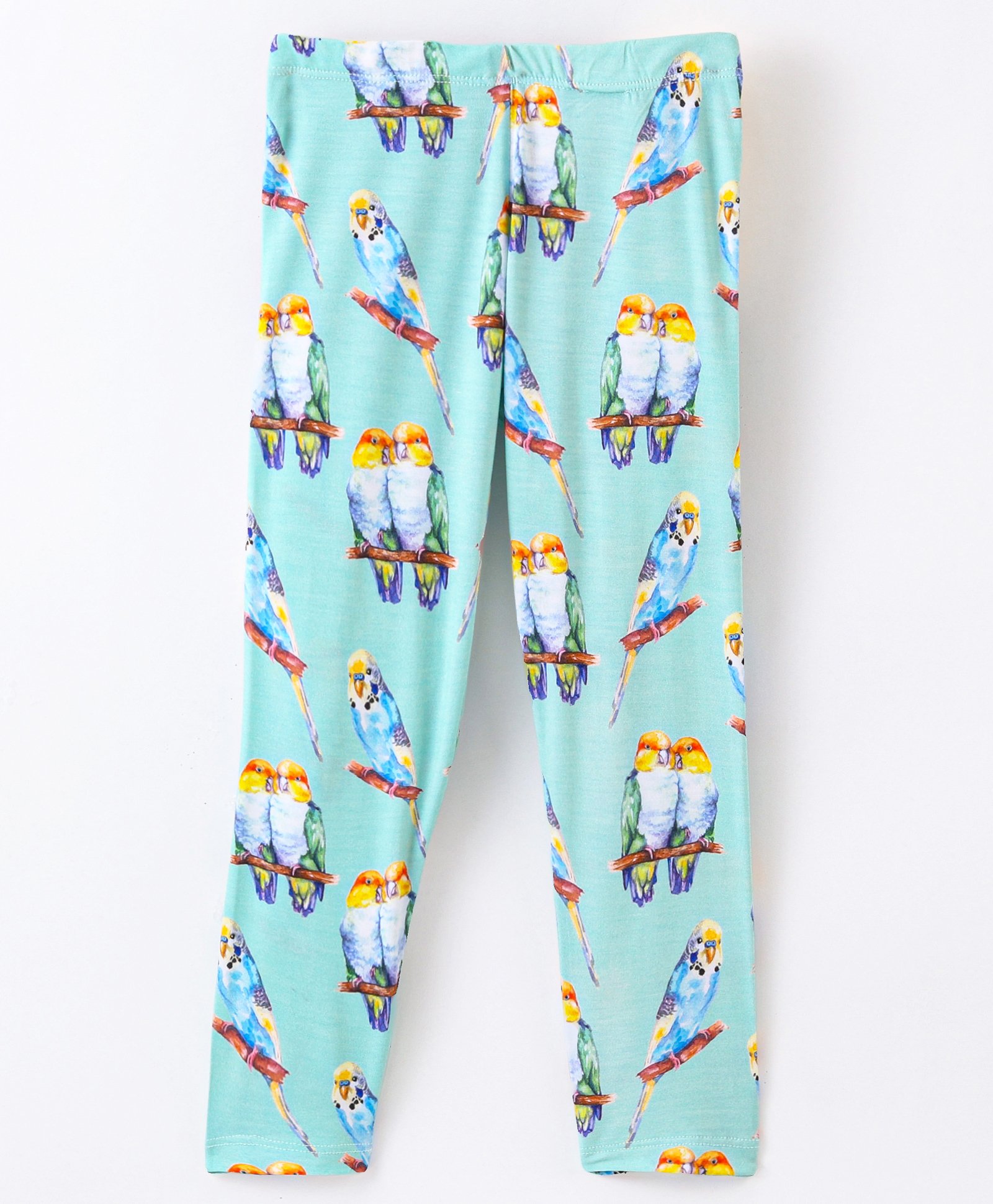 CrayonFlakes All Over Birds Printed Leggings - Green-picture-13