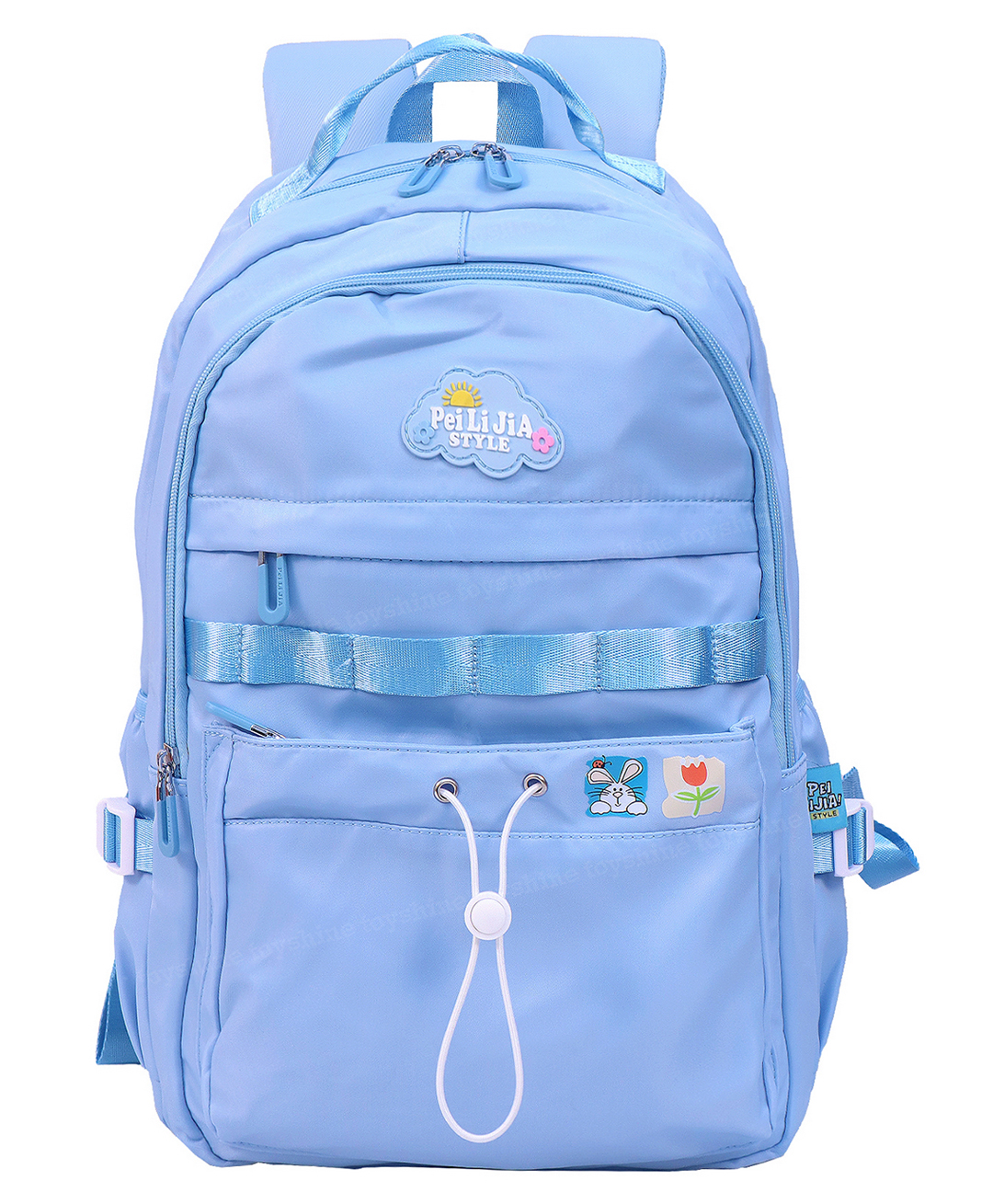 Toyshine Cute Bunny High School Backpacks for Teen Girls Boys Lightweight Bags for Kids Blue Height 18 Inch-image-22