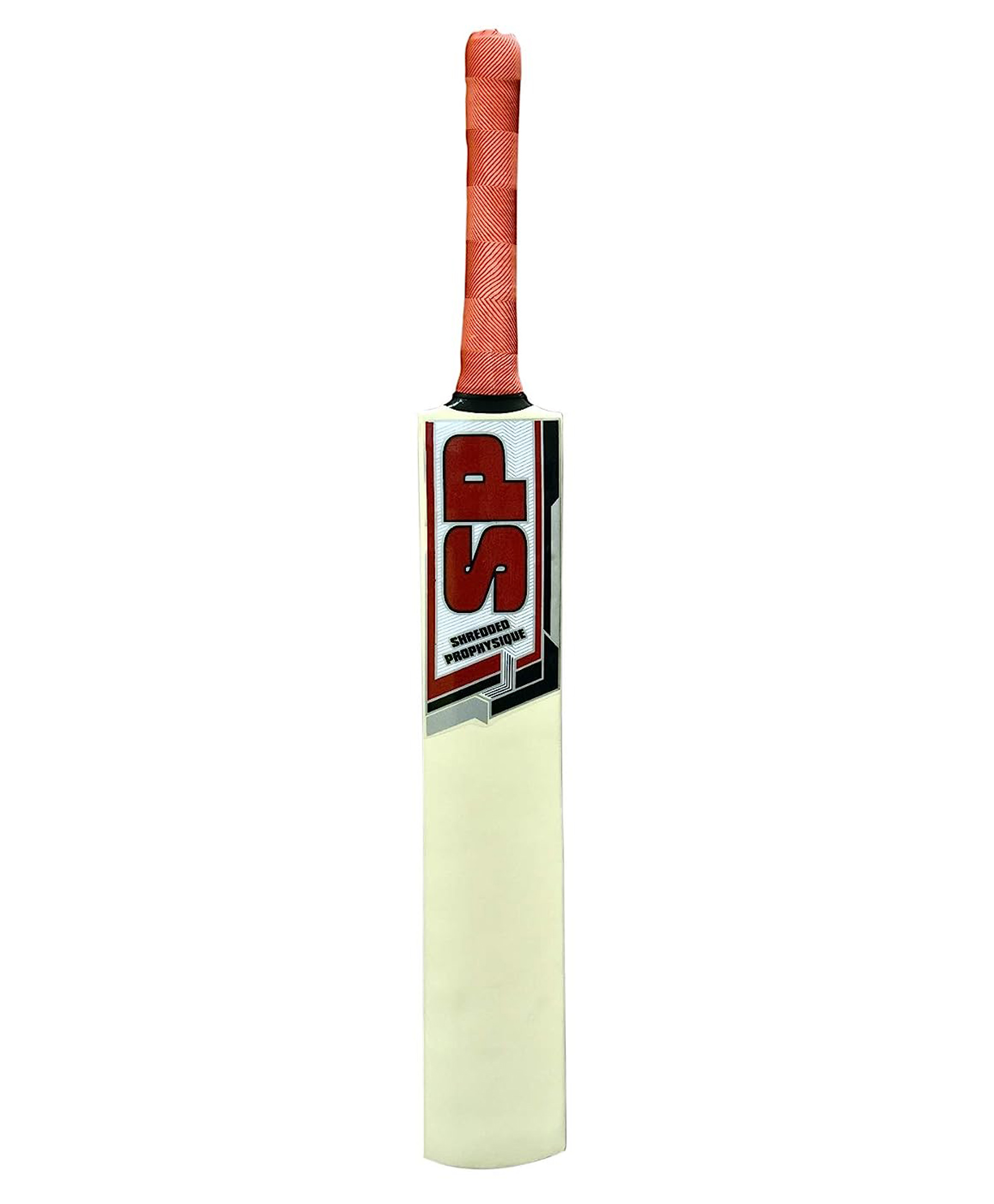 shredded prophysique junior & senior cricket bat size 6 - red