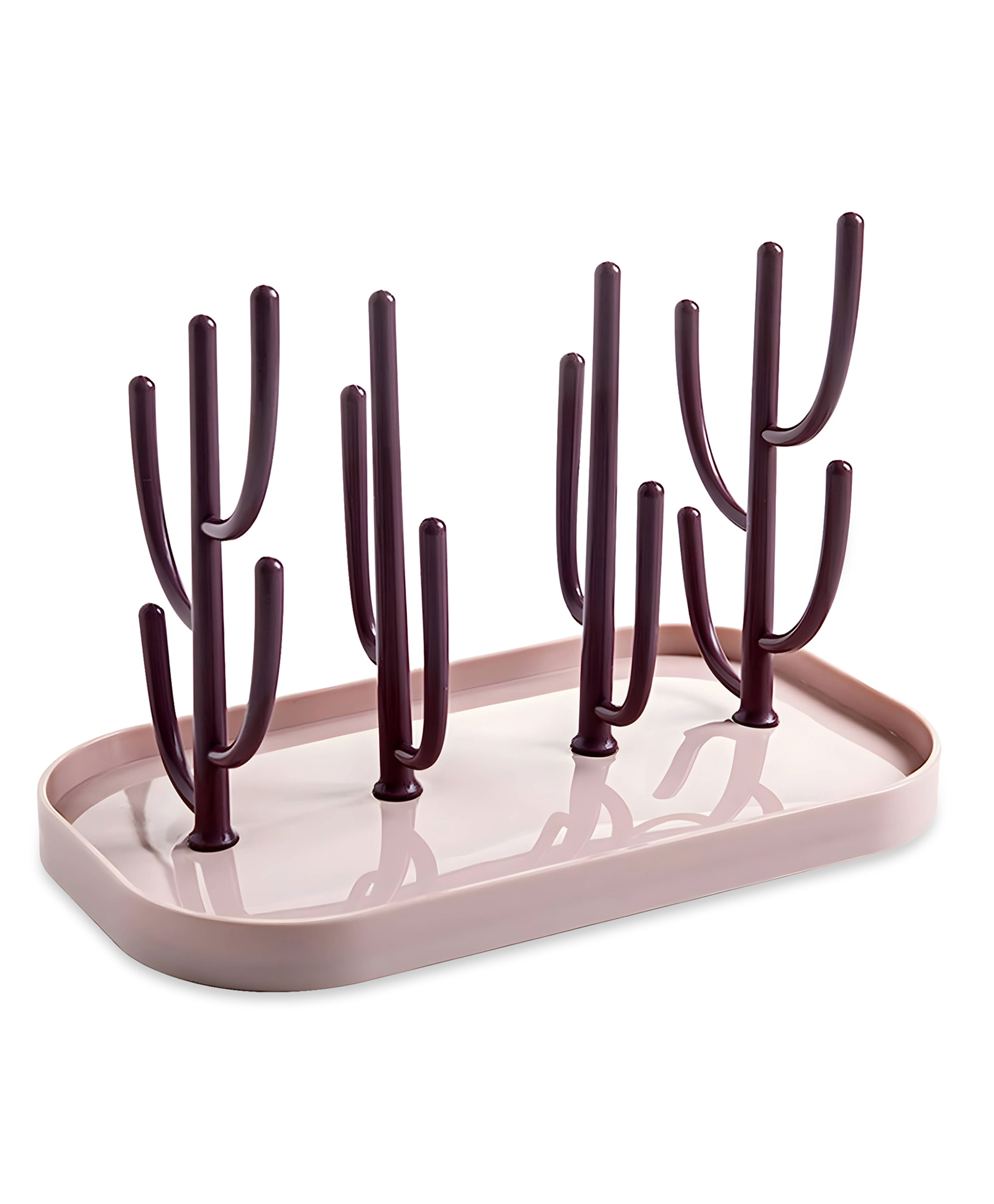 Bembika Baby Drying Rack For Bottles Baby Bottle Drying Stand For Babies - Pink Brown-picture-19