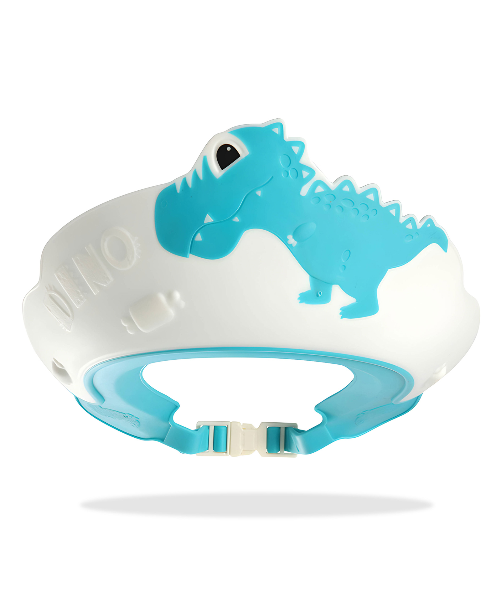 Bembika Baby Shower Cap For Washing Hair Soft Bathing Baby Shower Cap For Eye & Ear Protection  Dino Sky Blue-picture-21