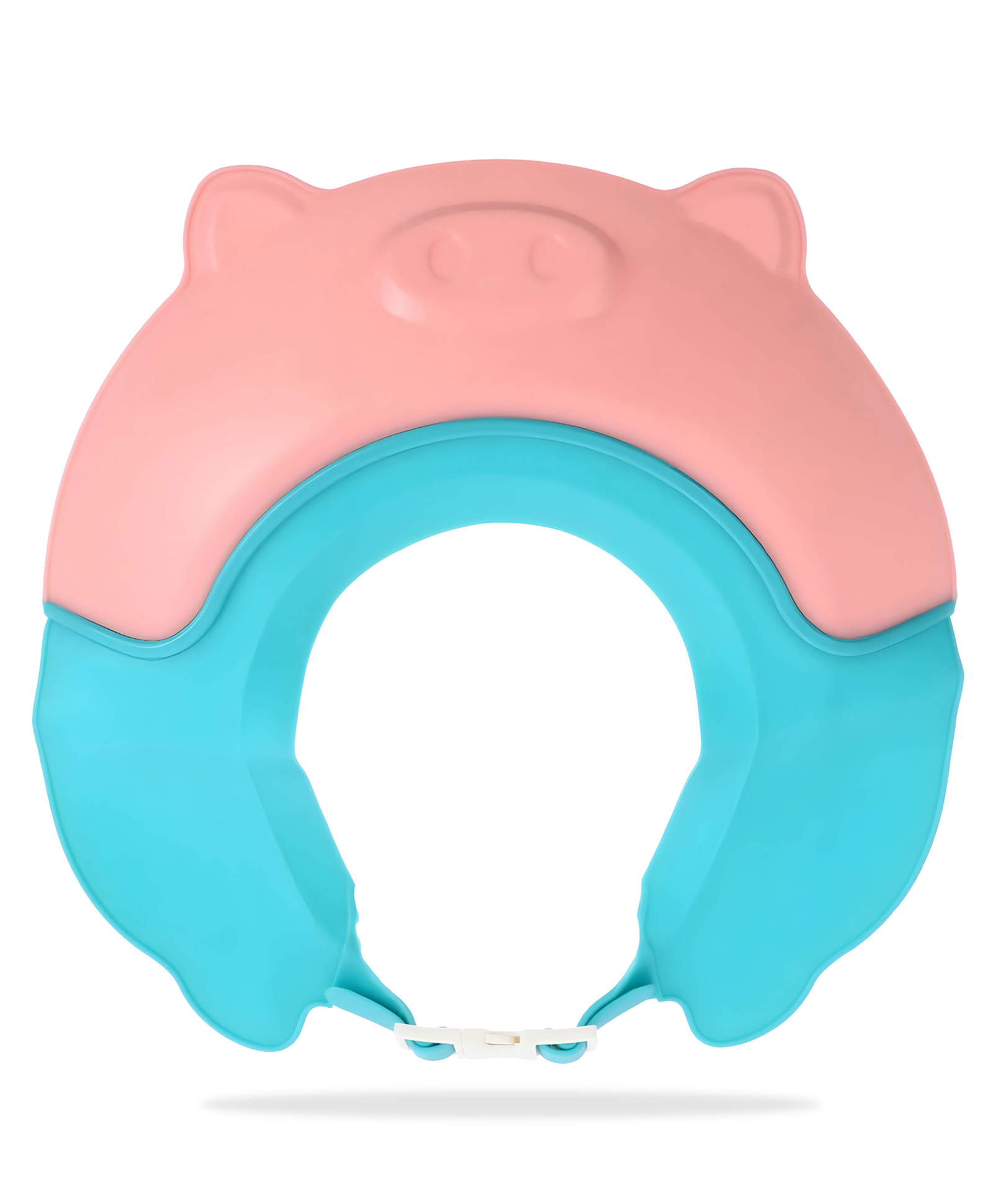 Bembika Baby Shower Cap For Washing Hair Soft Bathing Baby Shower Cap For Eye & Ear Protection   Piggy Pink-picture-20