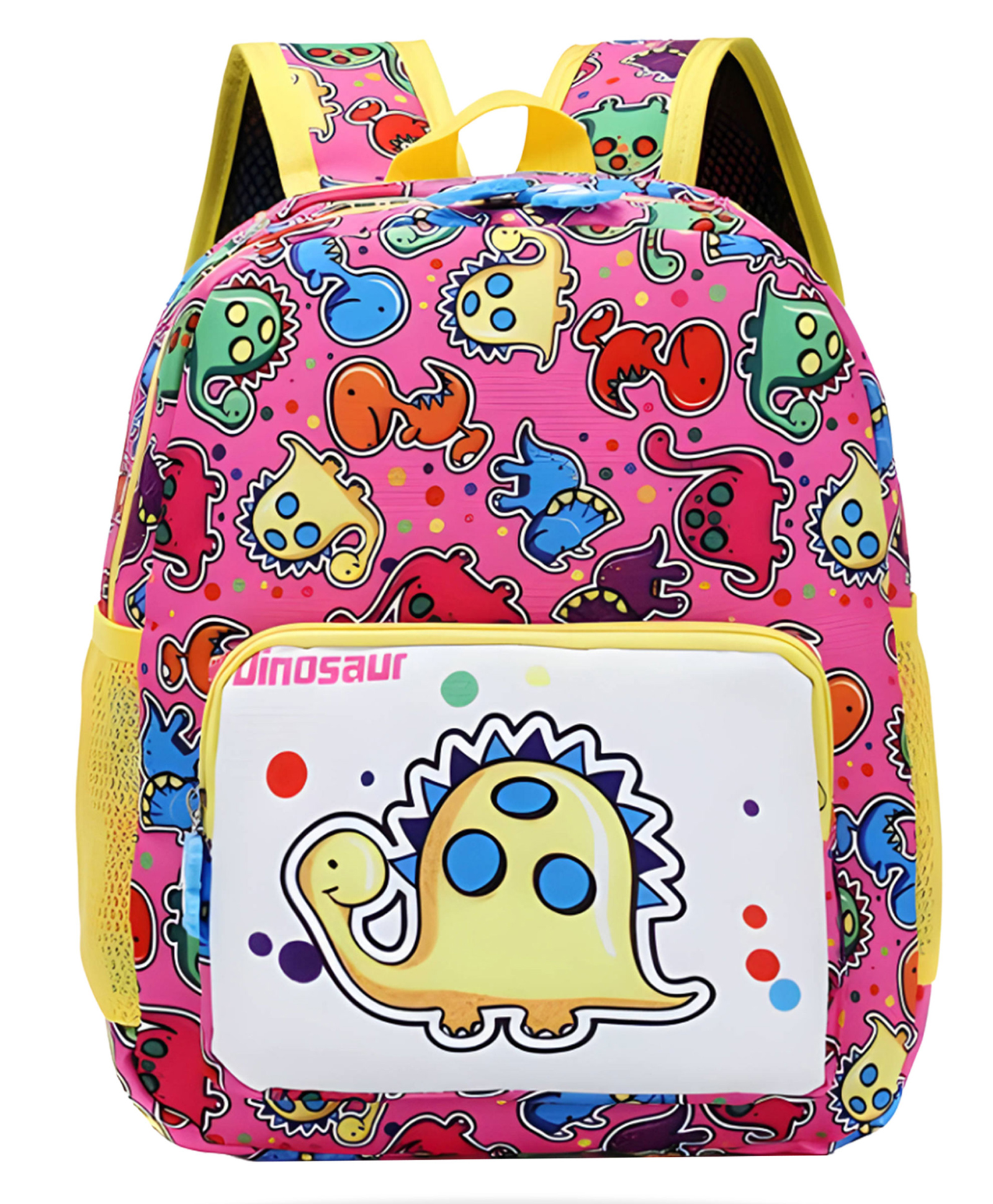 Bembika Kindergarten Cute Cartoon Kids School Bag Dino Pink - 11.8 Inches-picture-19