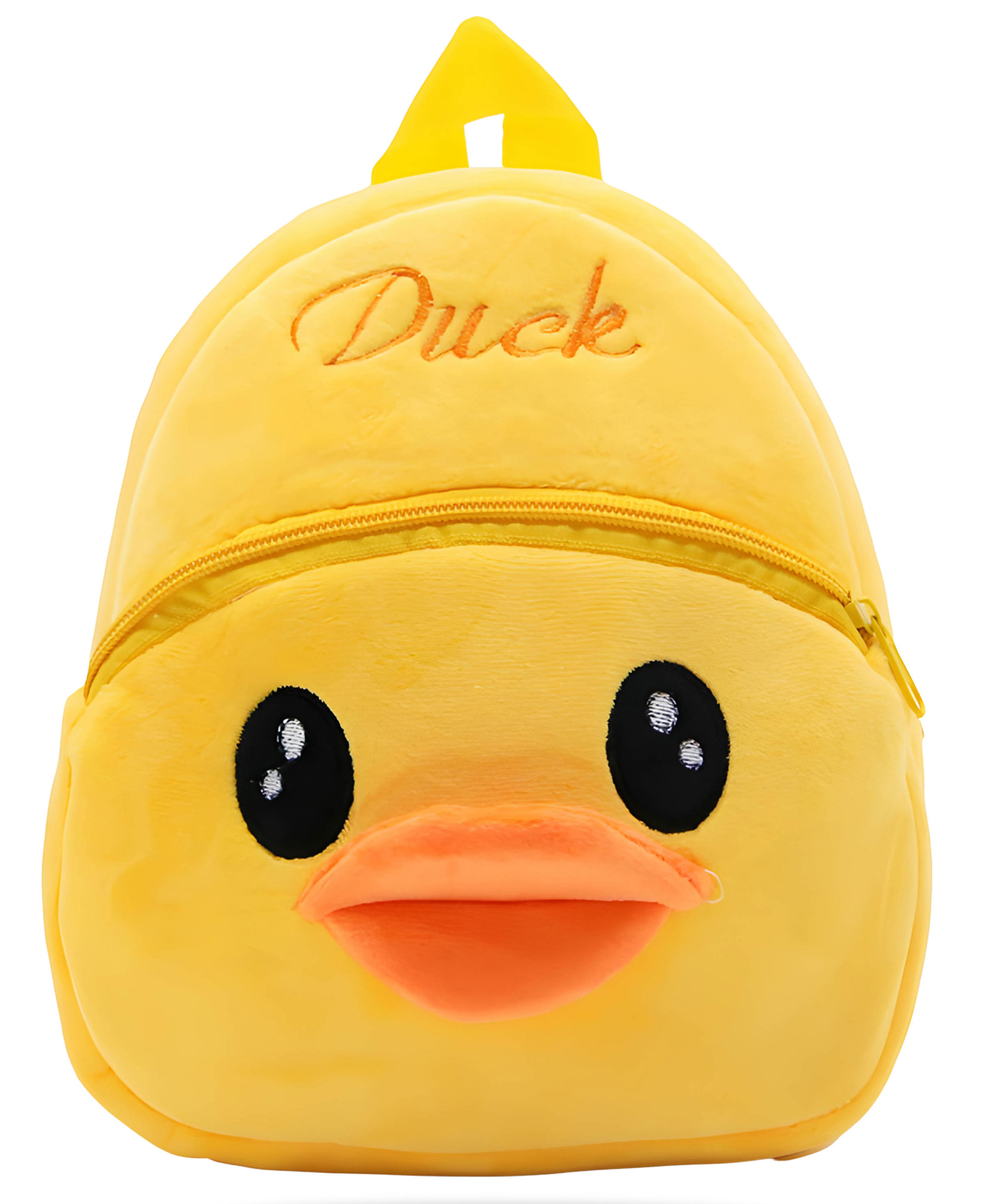 Bembika Kindergarten Cute Cartoon Kids Velvet Duck School Bag Yellow - 11.8 Inches-picture-27