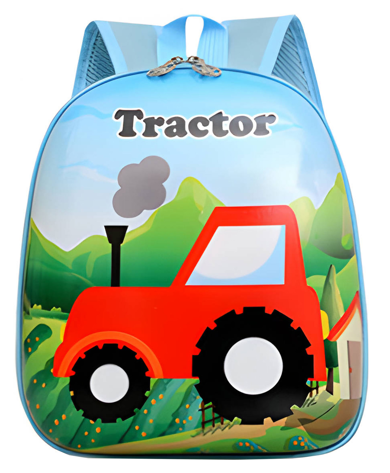 Bembika Kindergarten Cute Cartoon Kids School Bag for Boys and Girls - (Car Print - 3D)-picture-7