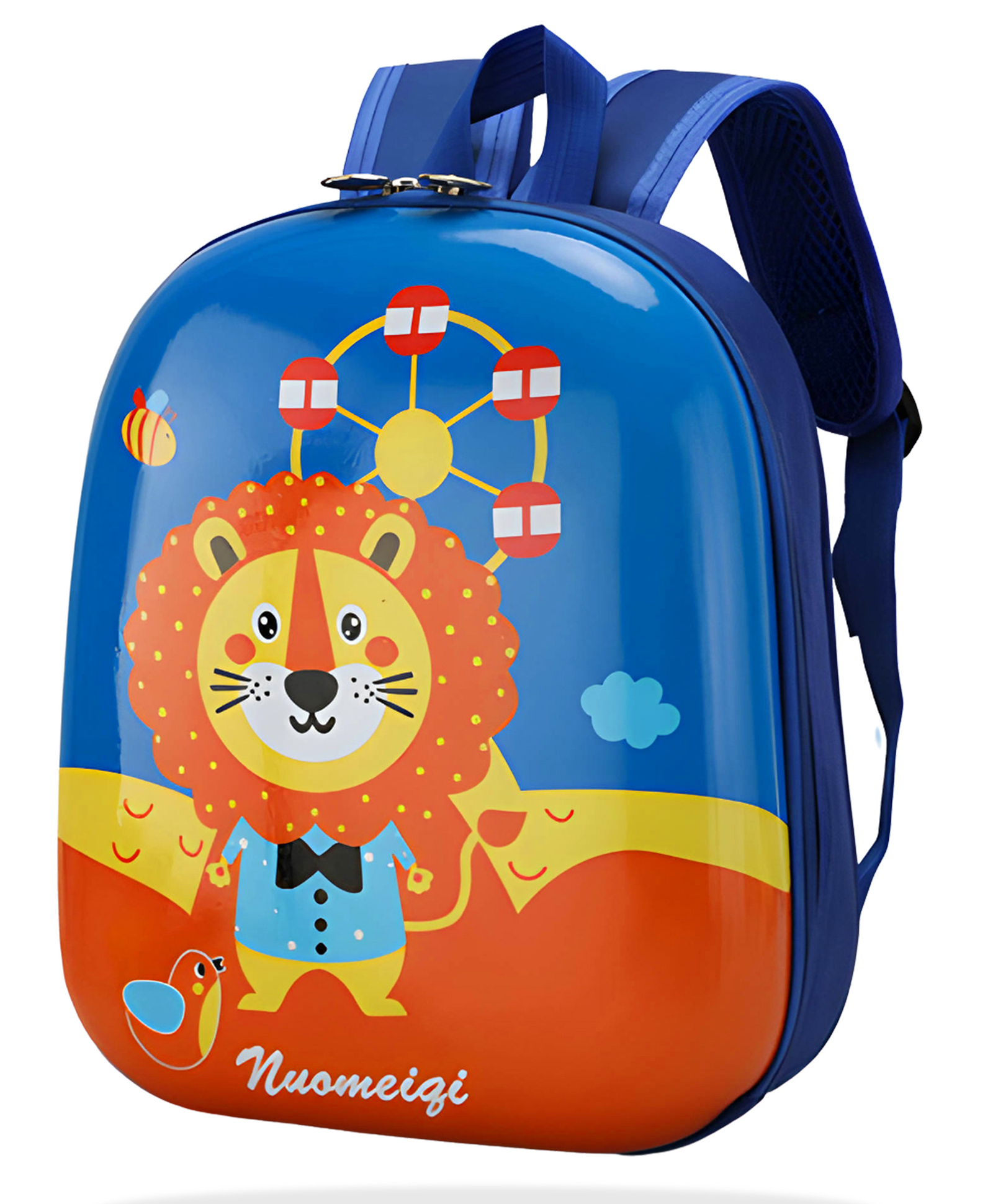 Bembika Kindergarten Cute Cartoon Kids School Bag for Boys and Girls -(Circus Lion)-image-4