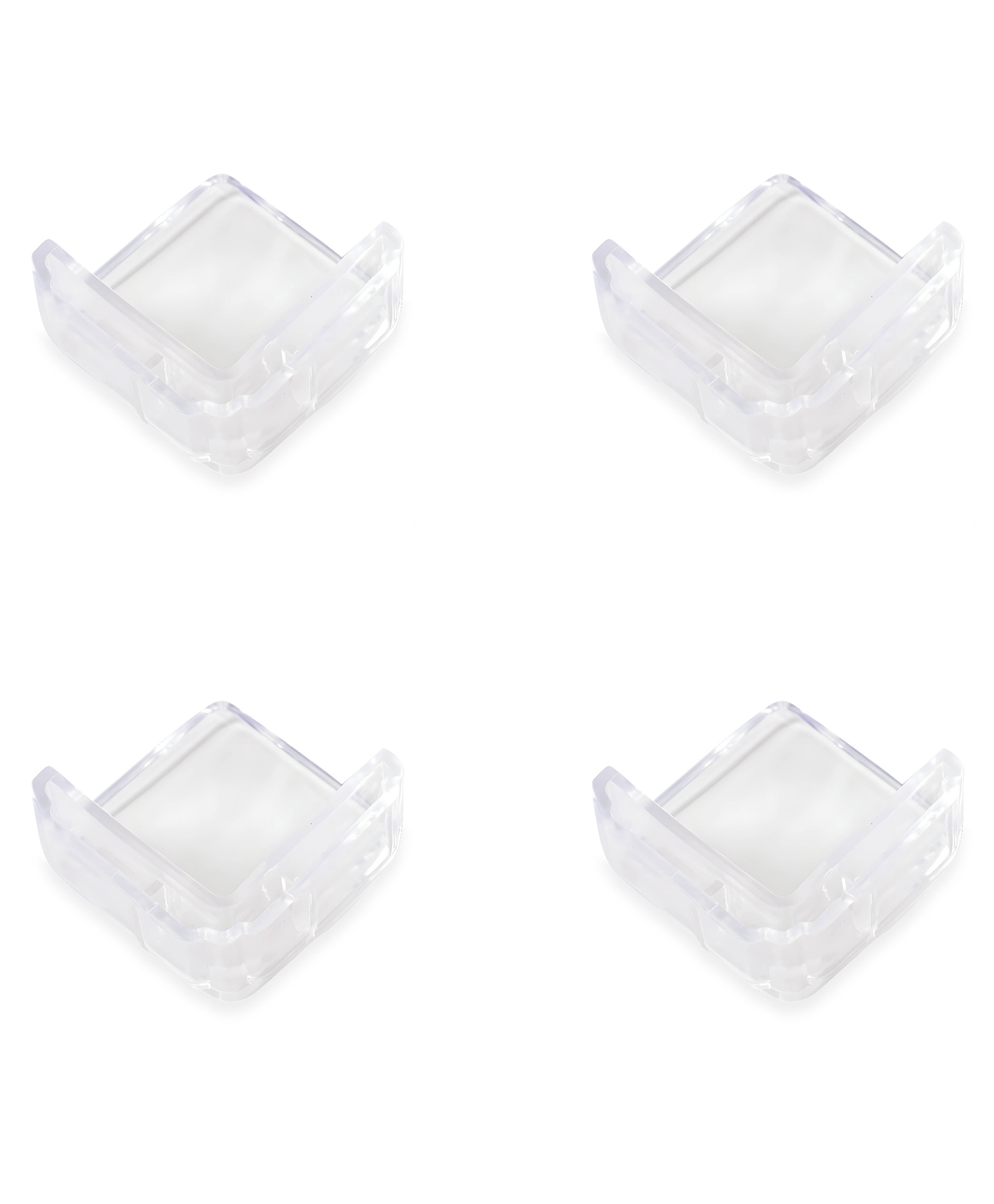 Bembika L Shaped Baby Safety Corner Protector Pack of 4 L Square- White-picture-39