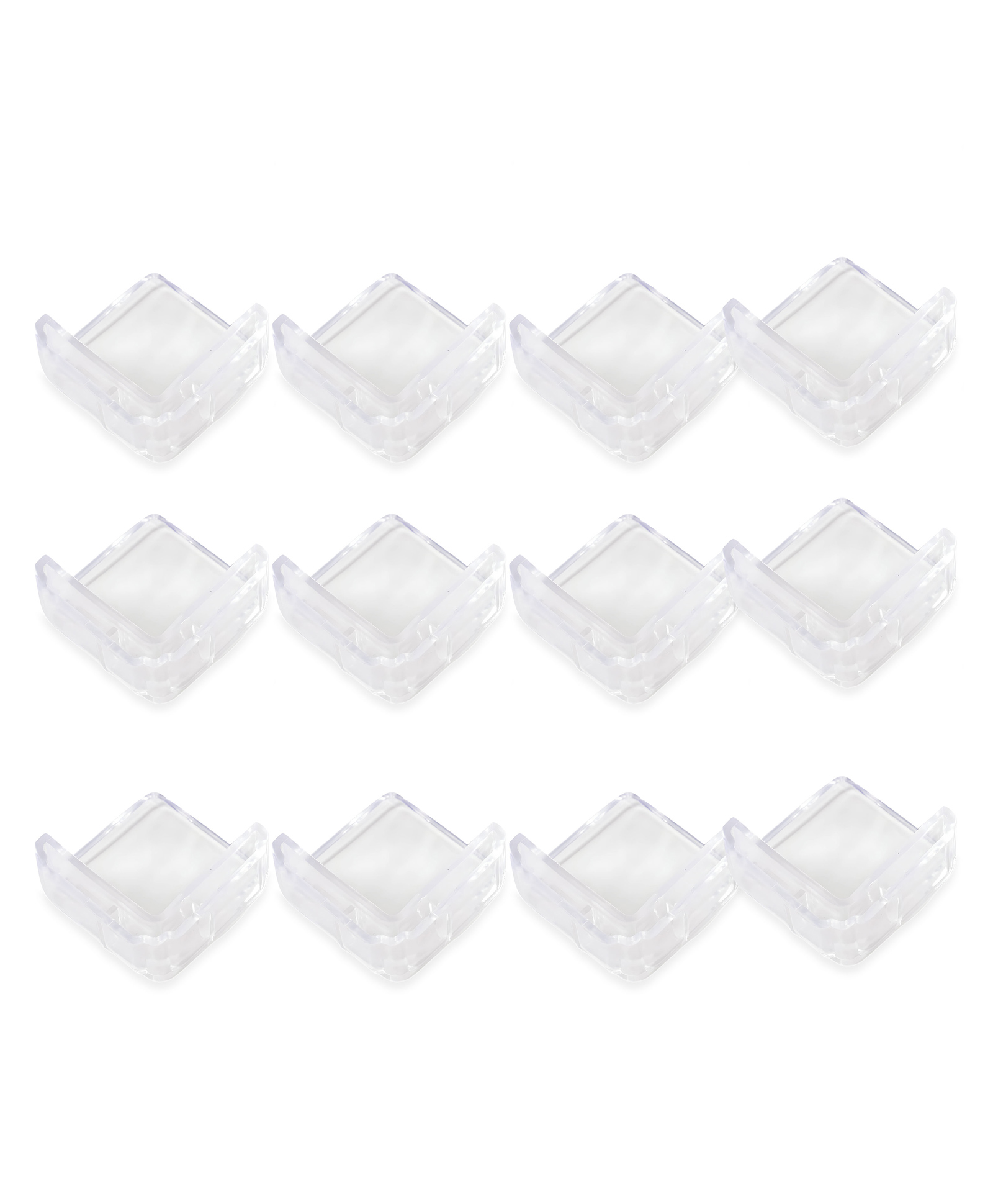 Bembika L Shaped Baby Safety Corner Protector Pack of 12 - White-picture-33