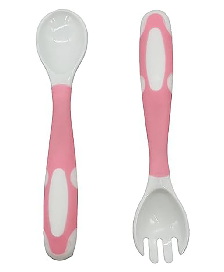 MOMISY Baby Infant Bendable Fork and Spoon Set - Pink-image-41