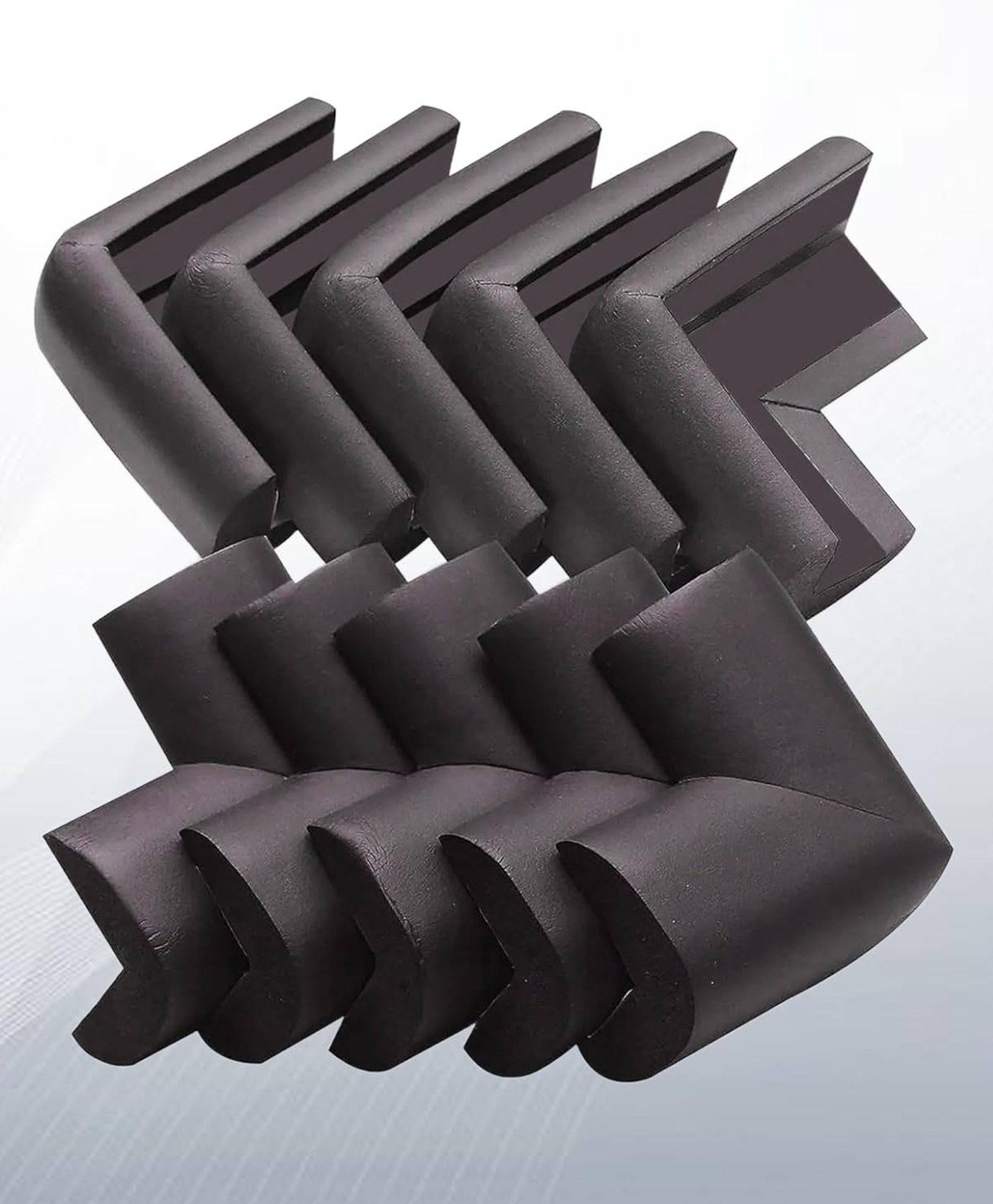 Safe-O-Kid Corner Guard Cushions L-Shaped Medium Size Pack of 8 - Black-picture-6