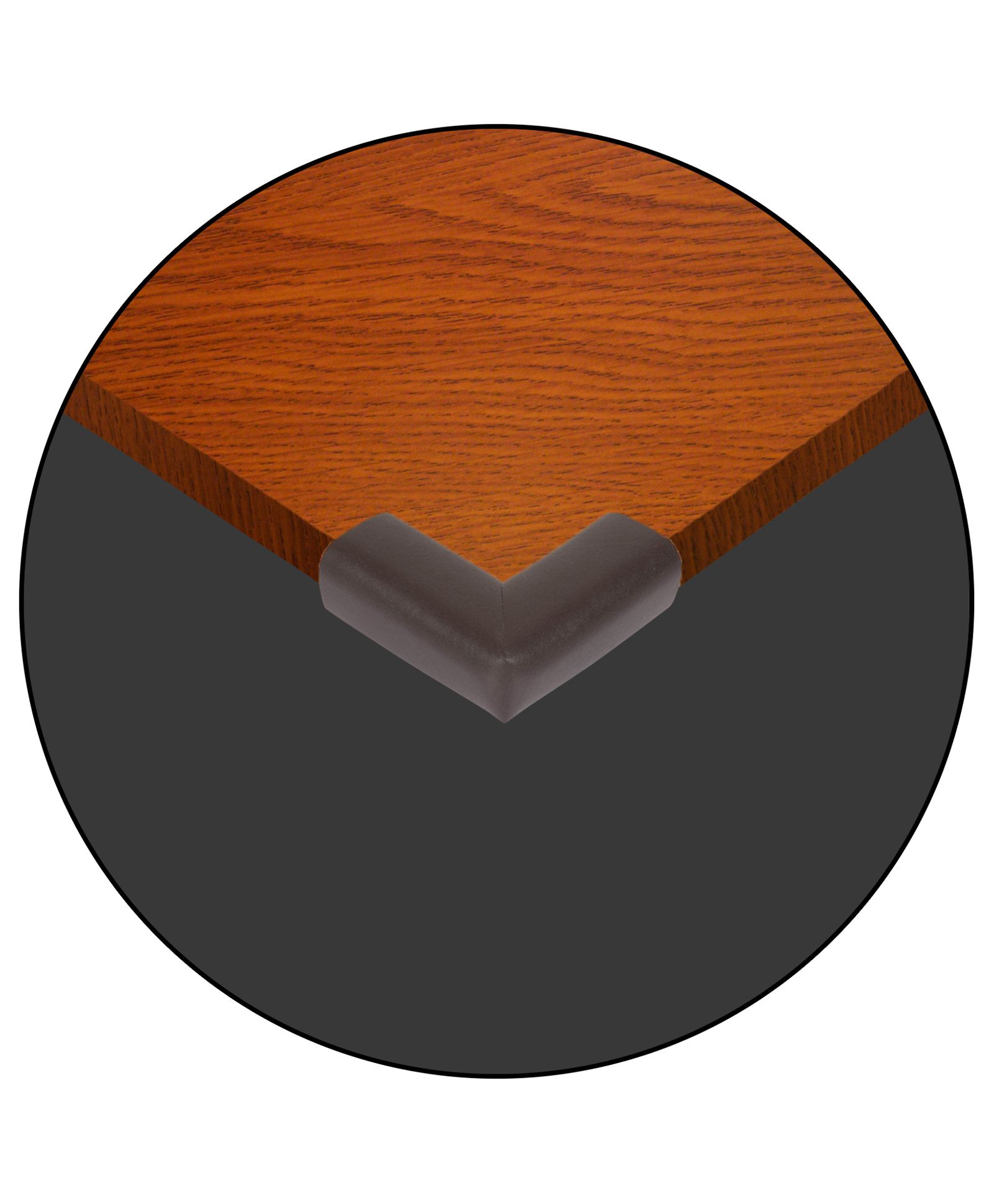 Safe-O-Kid L-Shaped Small Corner Cushions Pack Of 8 - Dark Brown-image-40