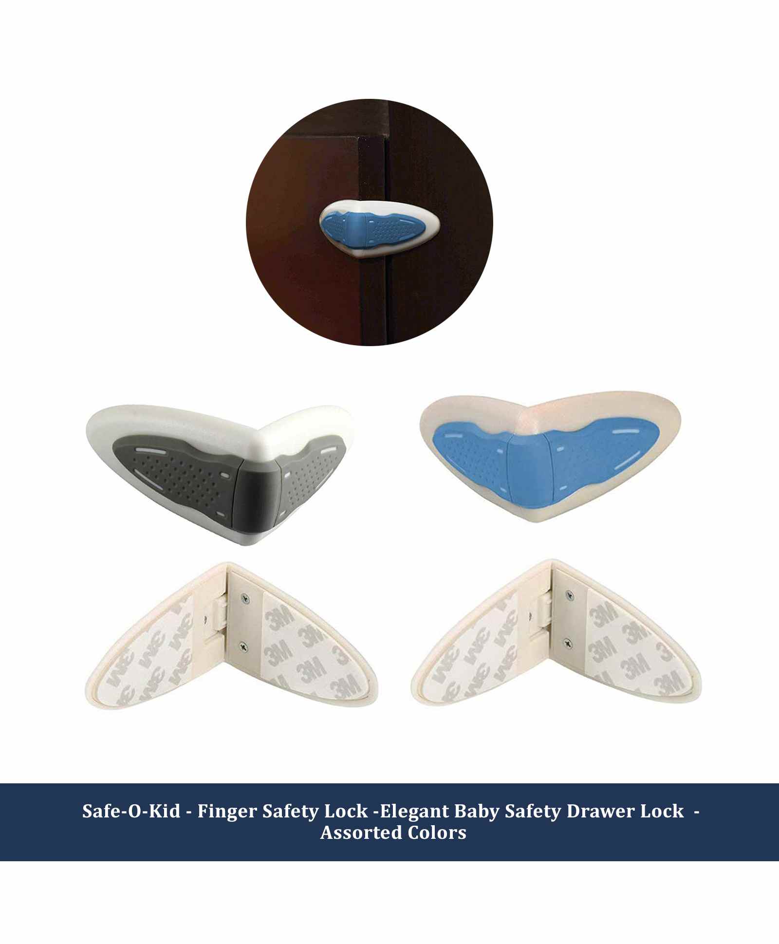 Safe-O-Kid Drawer Lock Pack Of 1 - Assorted-picture-23