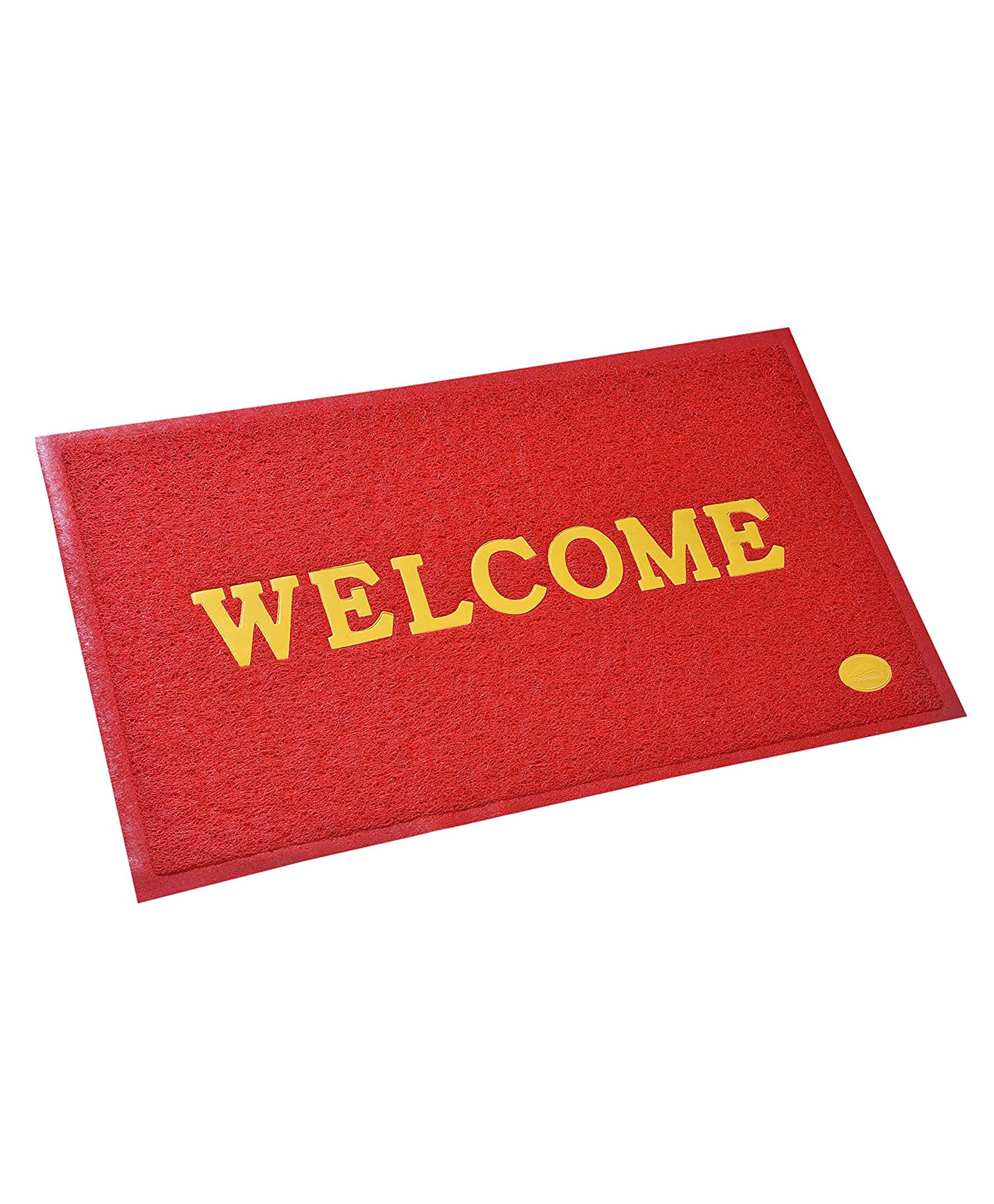 Jars Collections  Welcome Anti Skid Rubber Floor Door Mat - Red-image-37