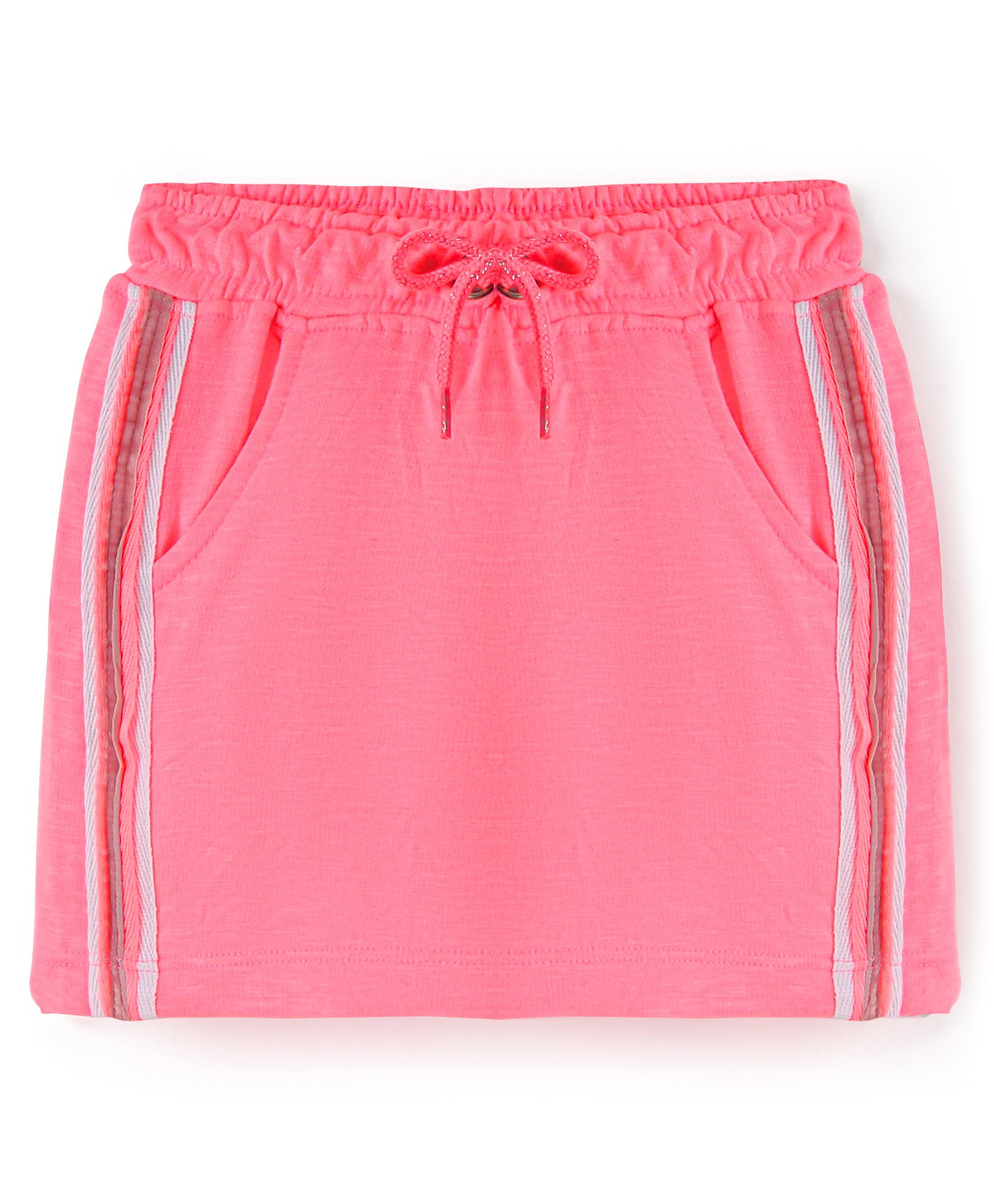 Babyhug Cotton Looper Mid Thigh Length Skirt Solid Colour - Pink-picture-20