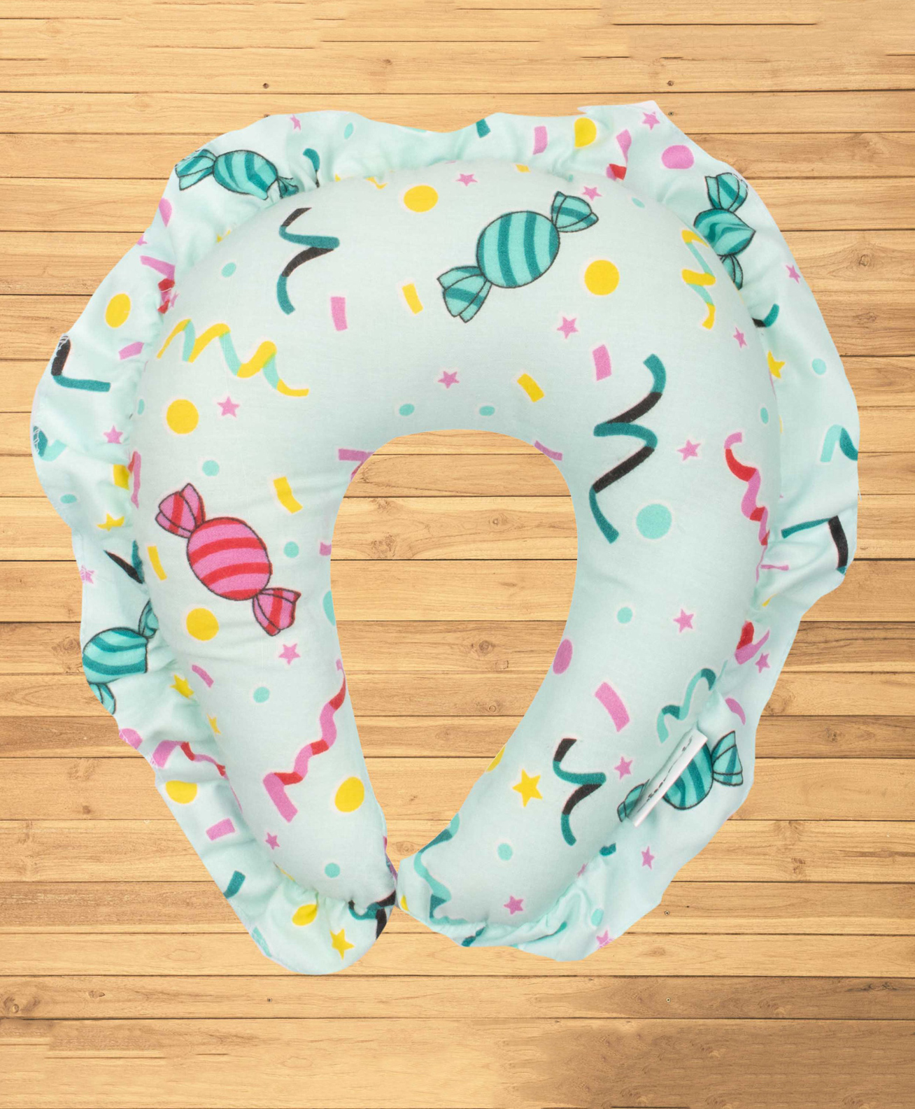 Mittenbooty U shaped neck Pillow Toffee Print - Green-image-37