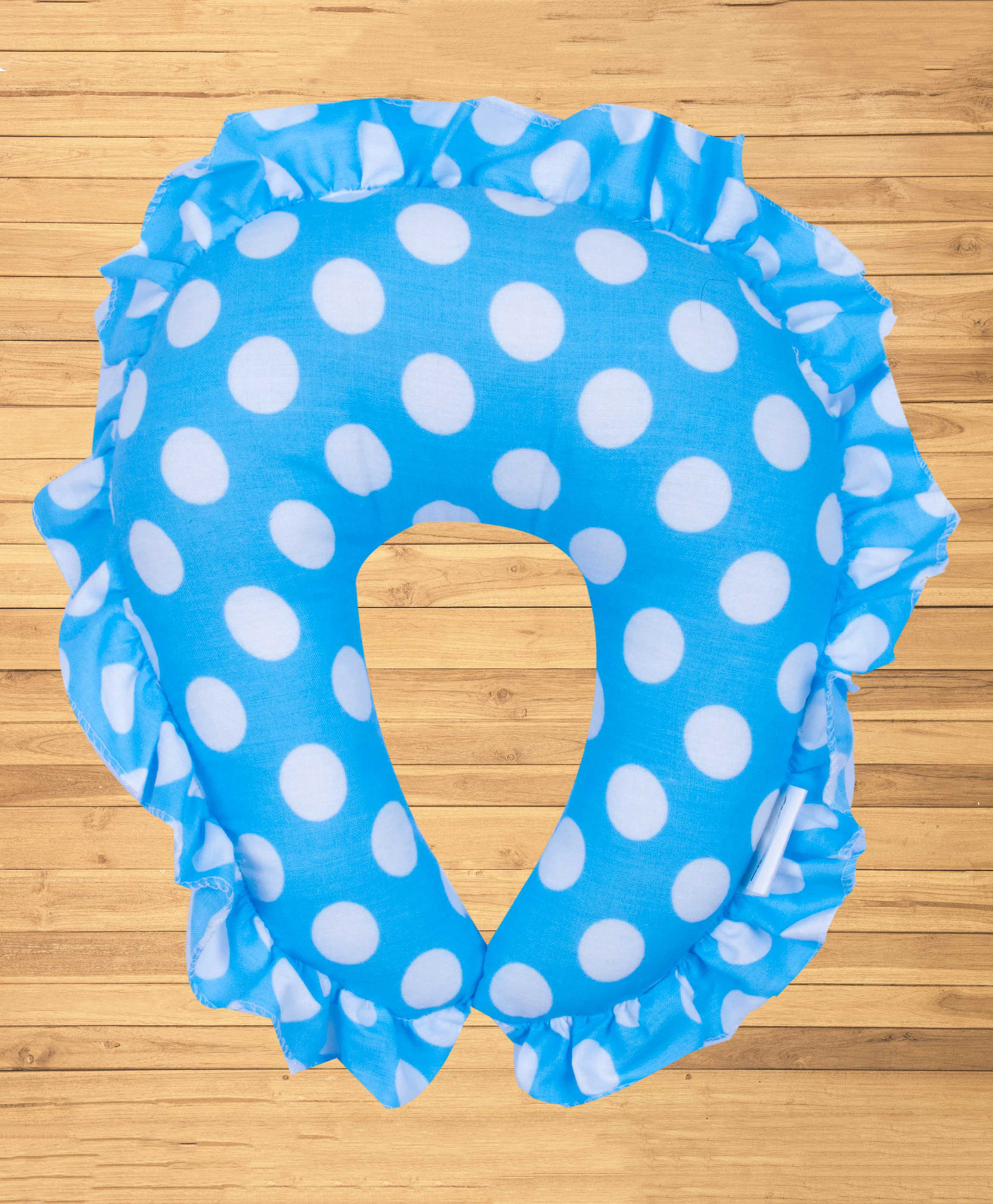 Mittenbooty U Shaped Neck Pillow in Dots Print - Blue-picture-28