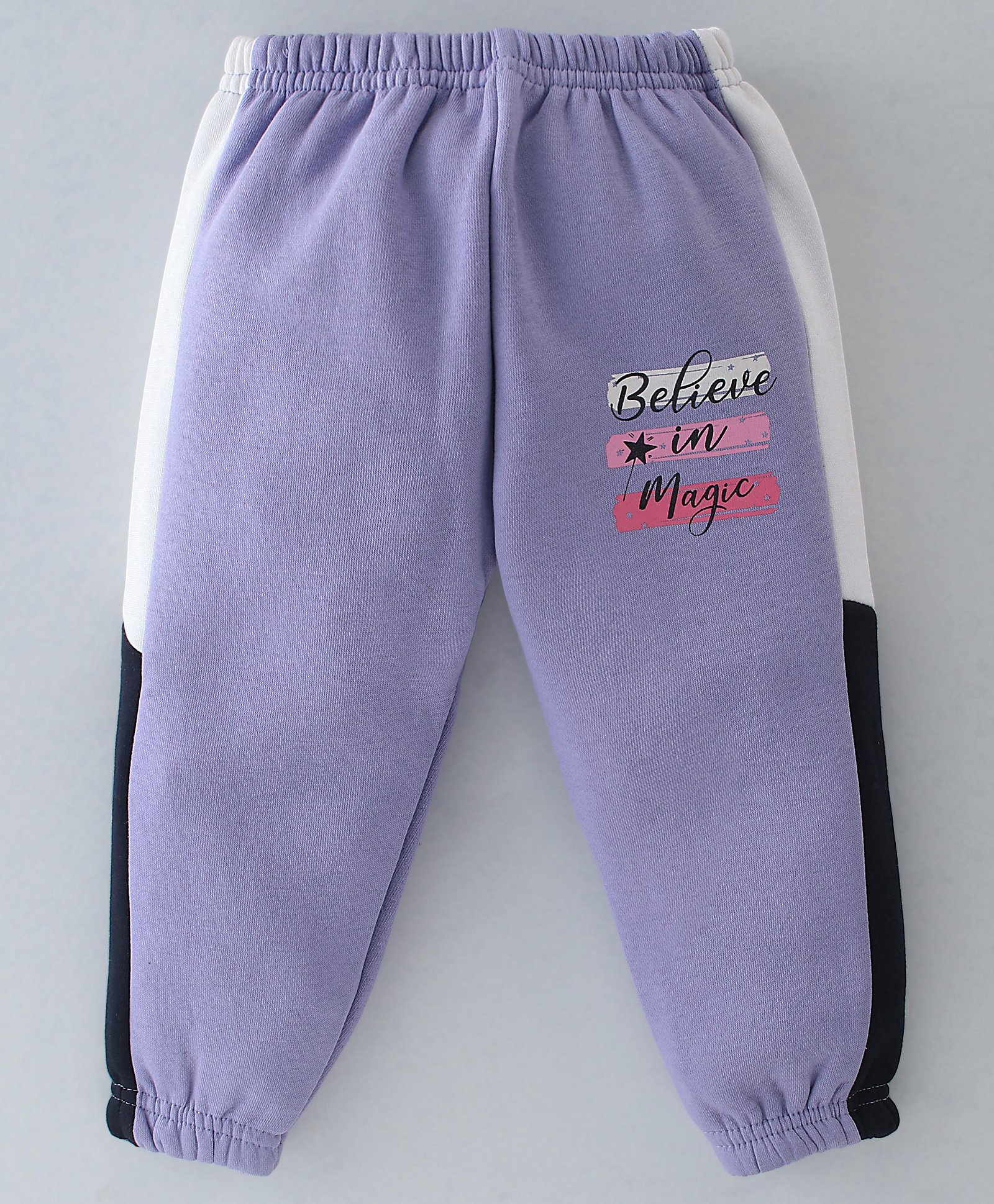 Pepito Fleece Full Length Woollen Pant Text Print - Purple-image-21