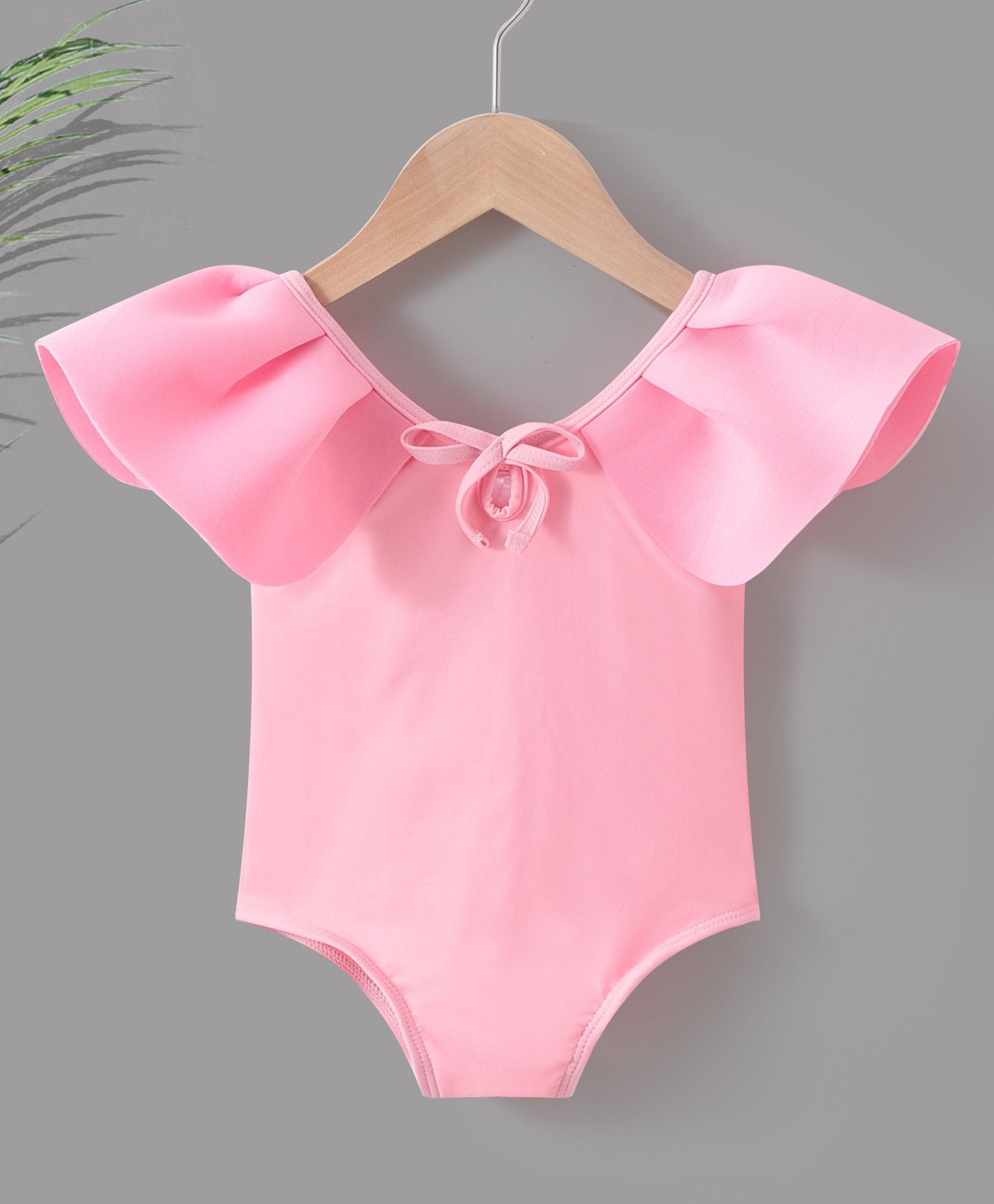 Kookie Kids Sleeveless V Cut Swimsuit - Pink-image-41