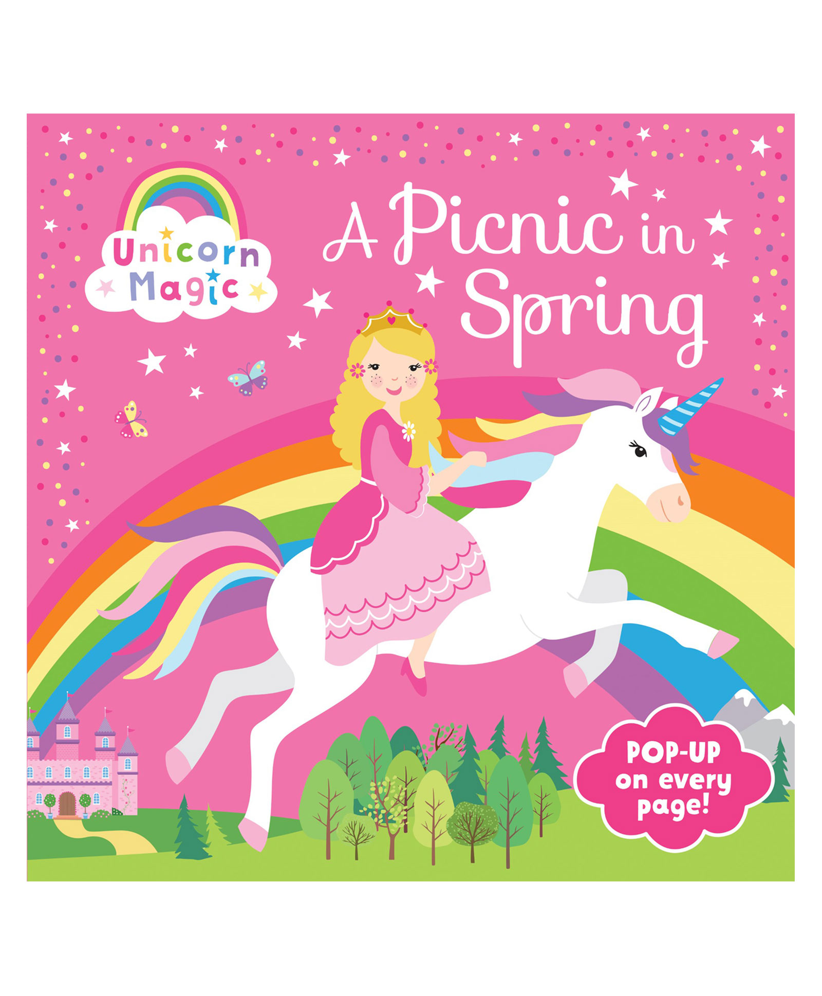 Unicorn Magic Pop-Up A Picnic in Spring Colouring Book - English-image-3