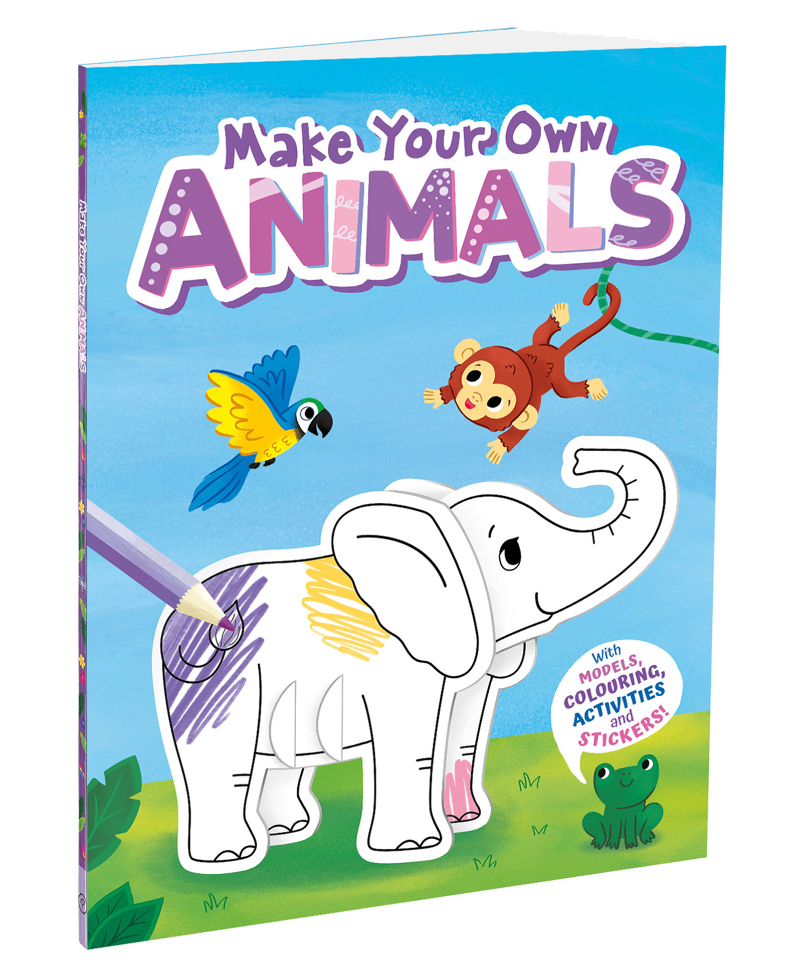 Make Your Own Animals Colouring Book - English-image-7