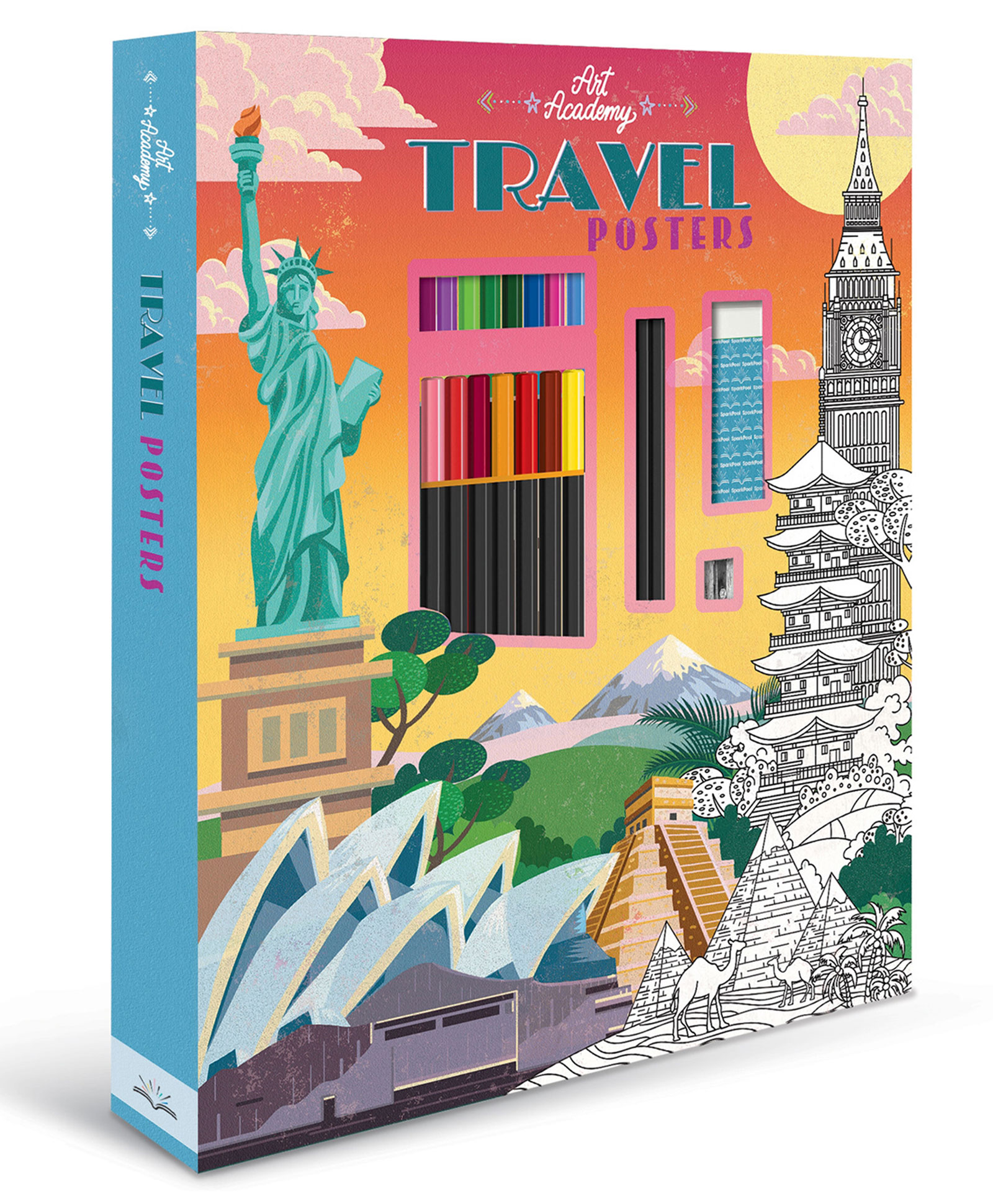 Travel Posters Drawing & Colouring Books-image-21