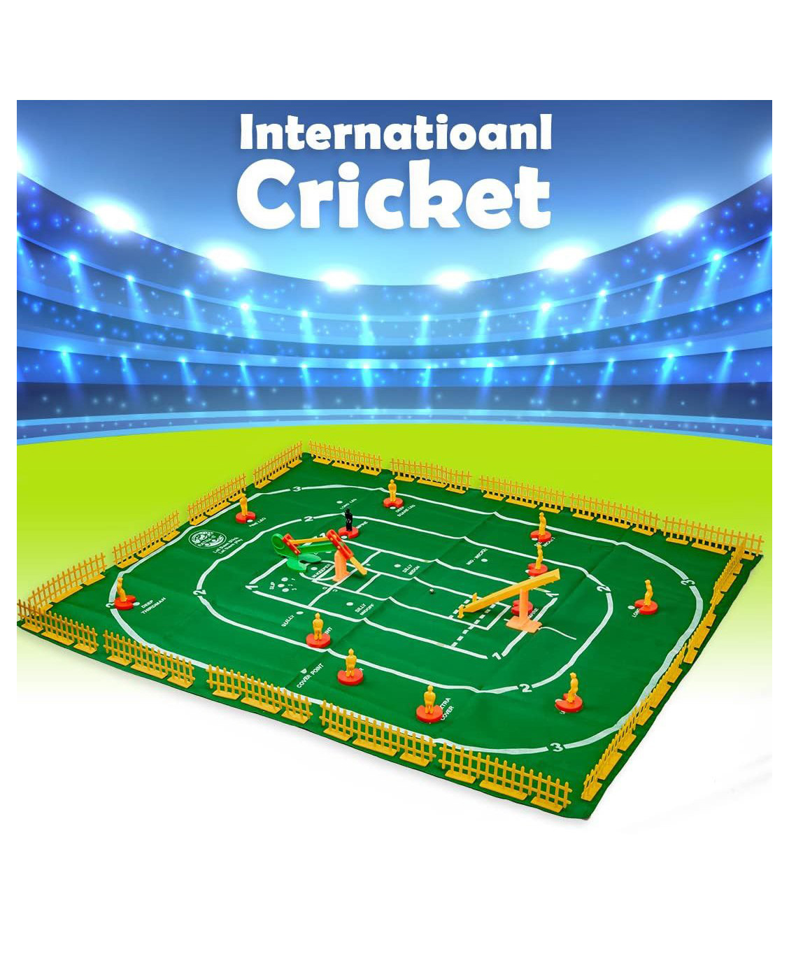 Ratnas International Cricket Board Game 56 Pieces - Multicolour-image-46