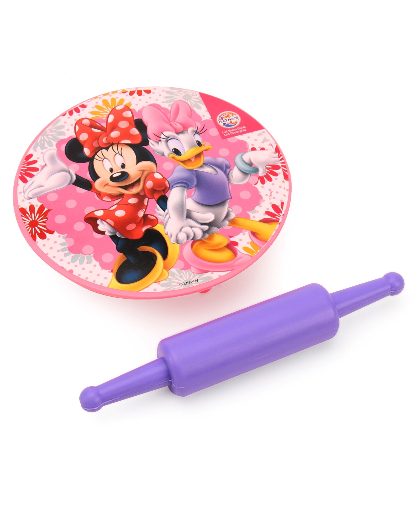 Ratnas Minnie Mouse Chakla Velan Set - Color May Vary-image-14