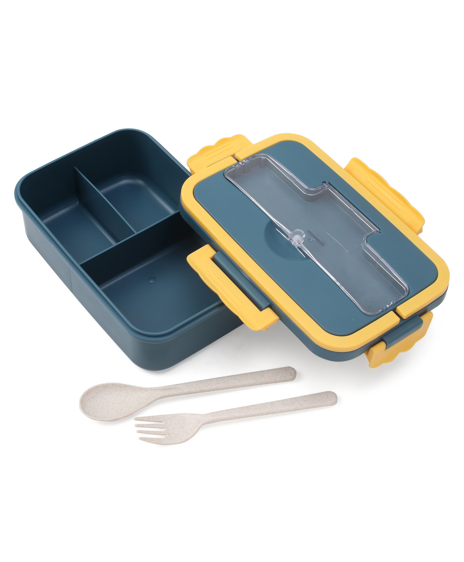 Wheat Lunch Box with Handle - Blue-image-35