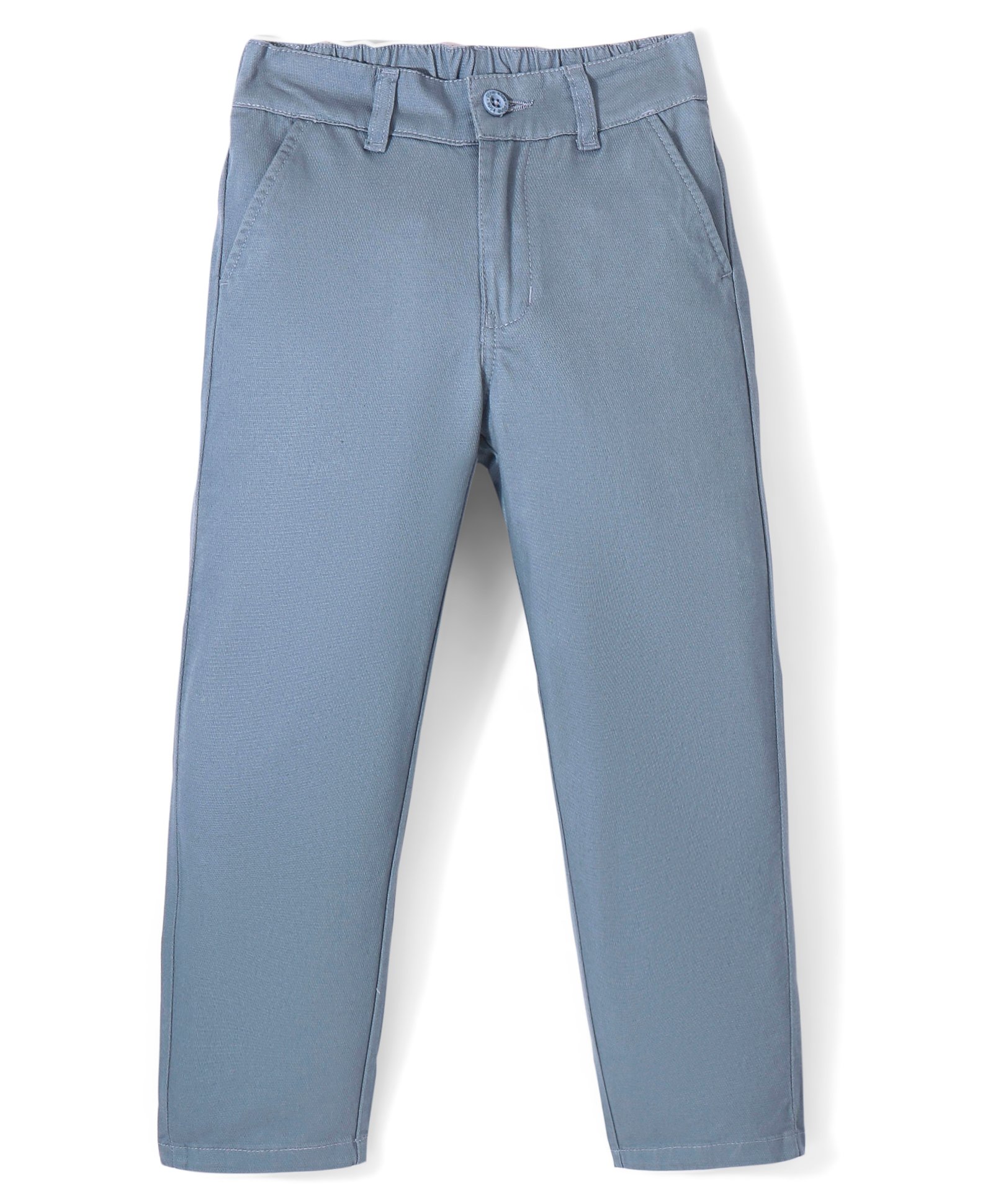 Pine Kids Cotton Elastane Woven Full Length Trousers - Light Blue-image-32