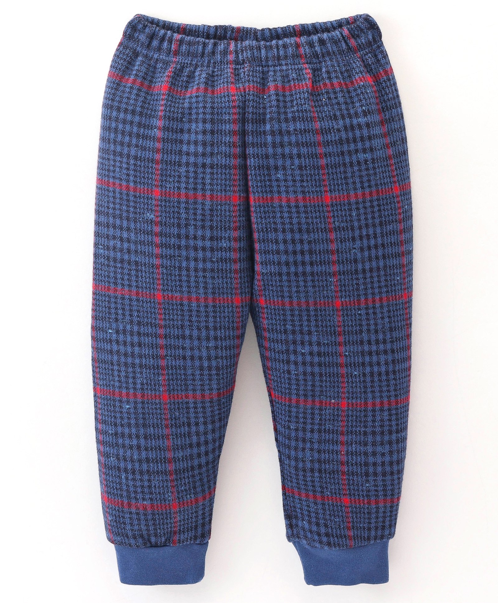 Simply Interlock Full Length Checkered Lounge Pant - Navy & Red-picture-26