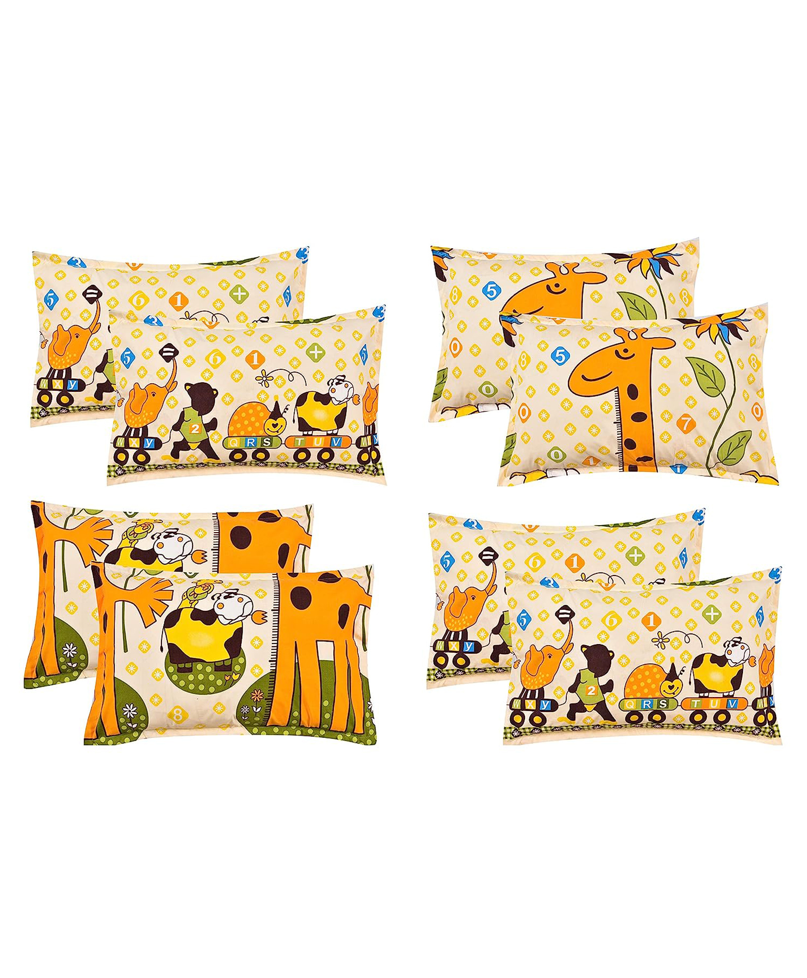 RRC Super Soft Brushed Microfiber Cotton Pillow Cover - Yellow-image-21