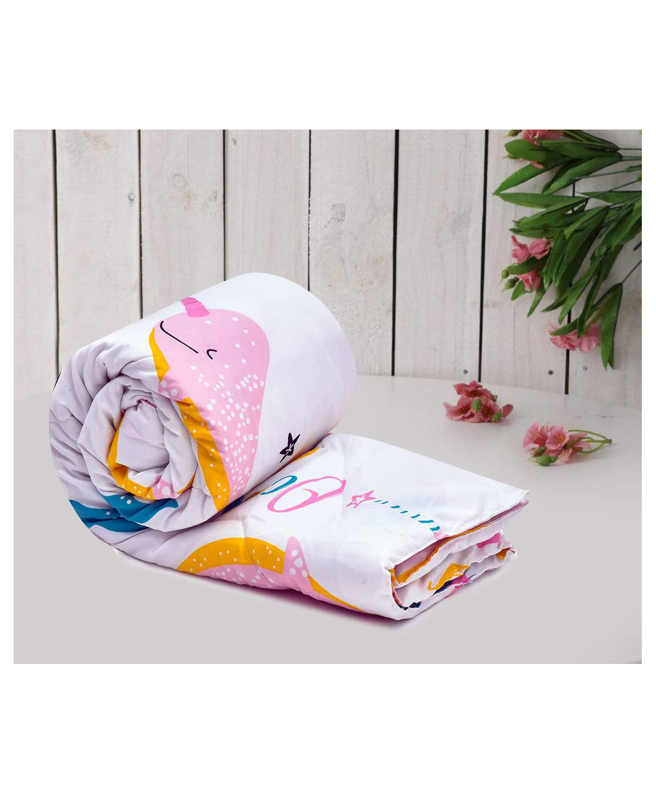 RRC Super Soft Brushed Microfiber Cotton Single Comforter 250 GSM- Pink-image-8