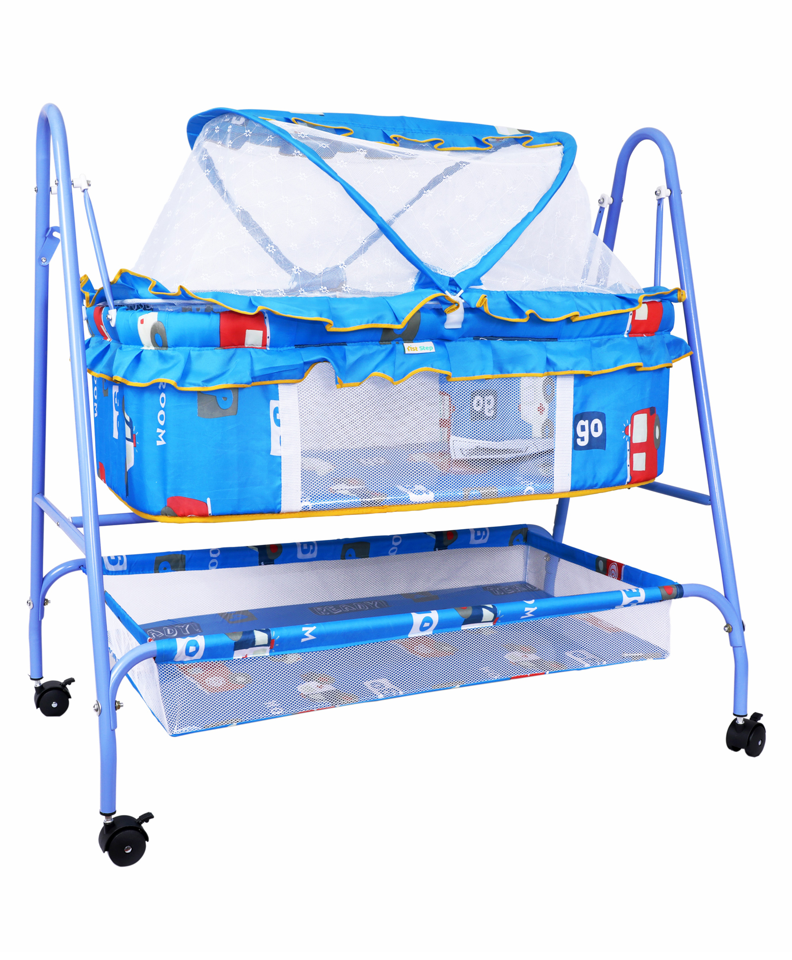 1st Step Cradle with Swing and Mosquito Net - Blue-picture-22