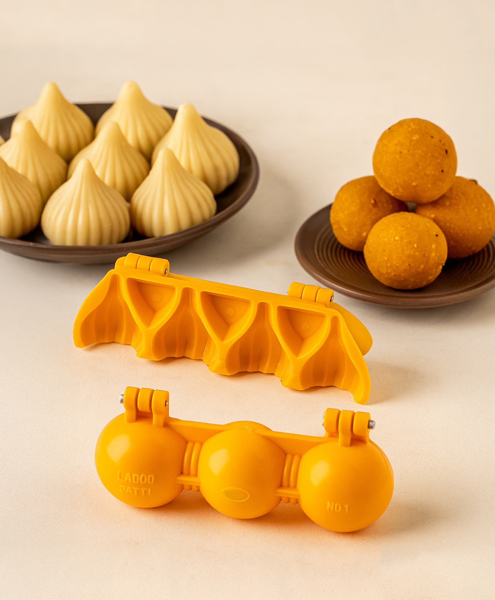 DS Ganpati Sweet Mithai Chocolate Sancha Modak Patti Mould with Ladoo Patti Mould, Plastic-image-42