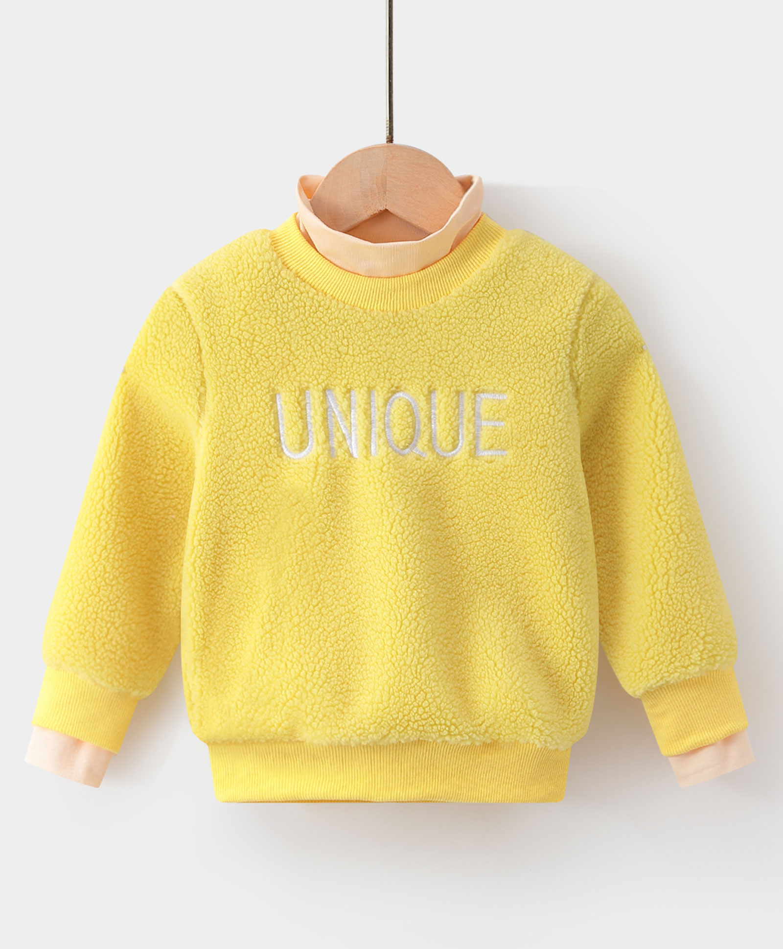 Kookie Kids Full Sleeves Sweatshirt with Text Embroidery - Yellow-picture-33