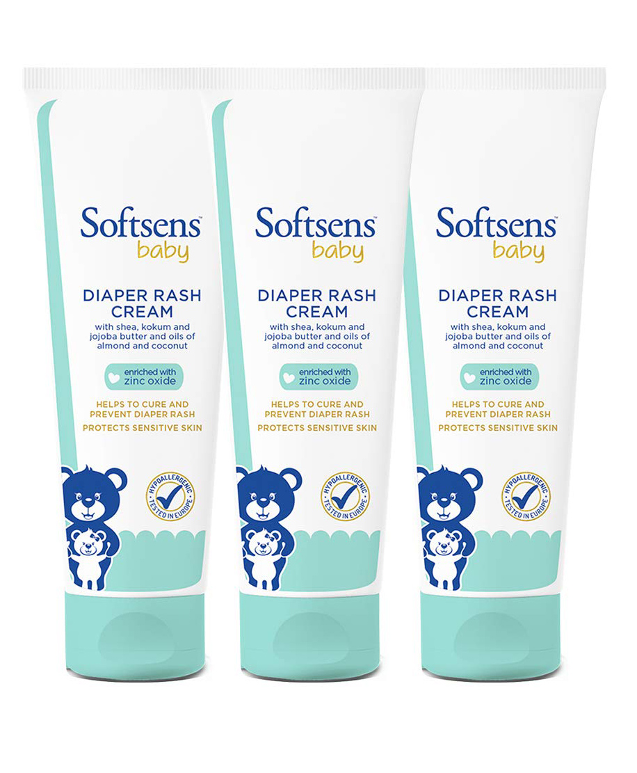 Softsens Baby Natural Diaper Rash Cream Enriched With Aloe Vera Juice and Shea Butter Pack of 3 - 50 g Each-picture-16